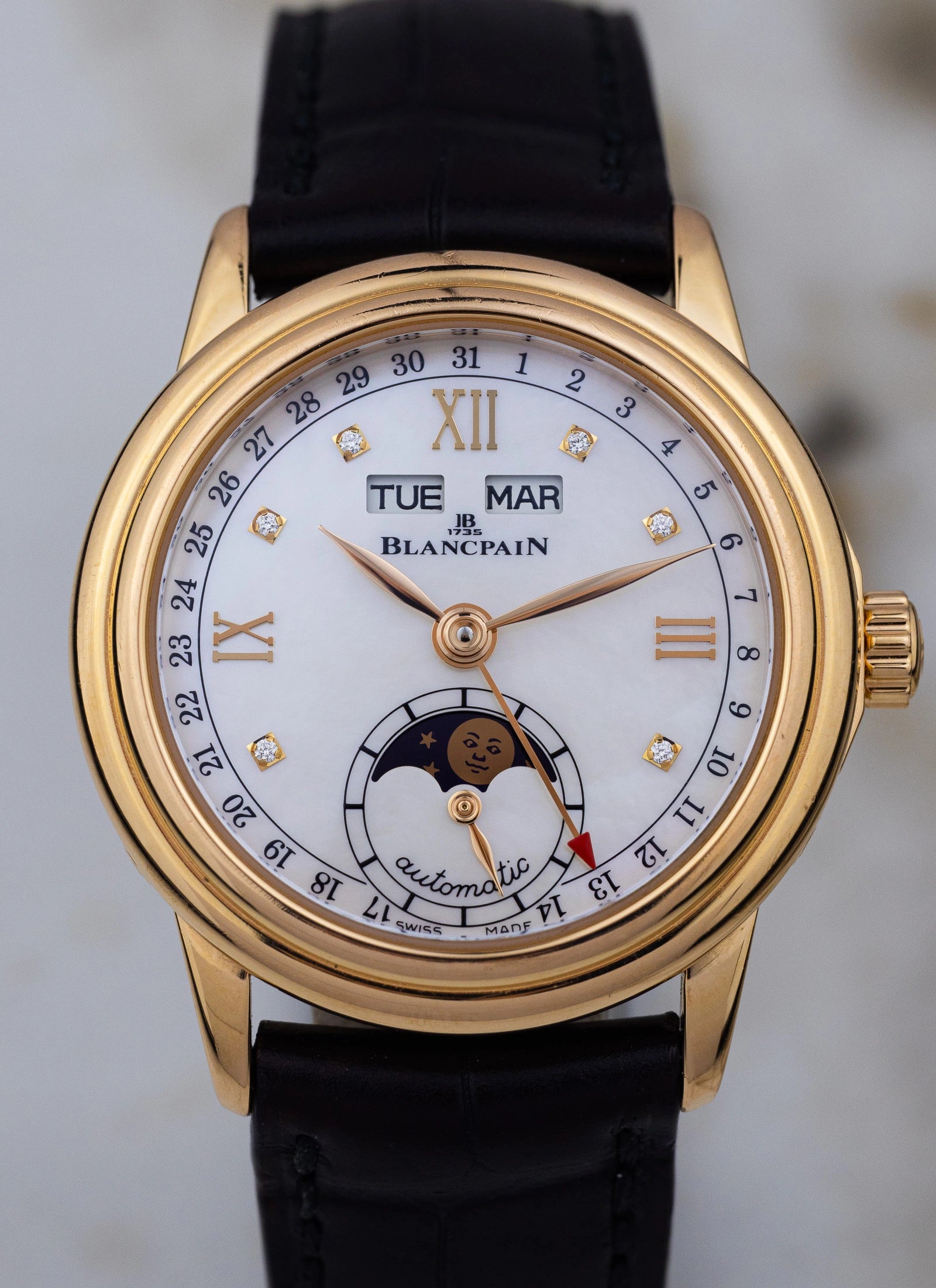 2017 18K Lady Blancpain Moonphase MOP Full Set ref.2360-36914