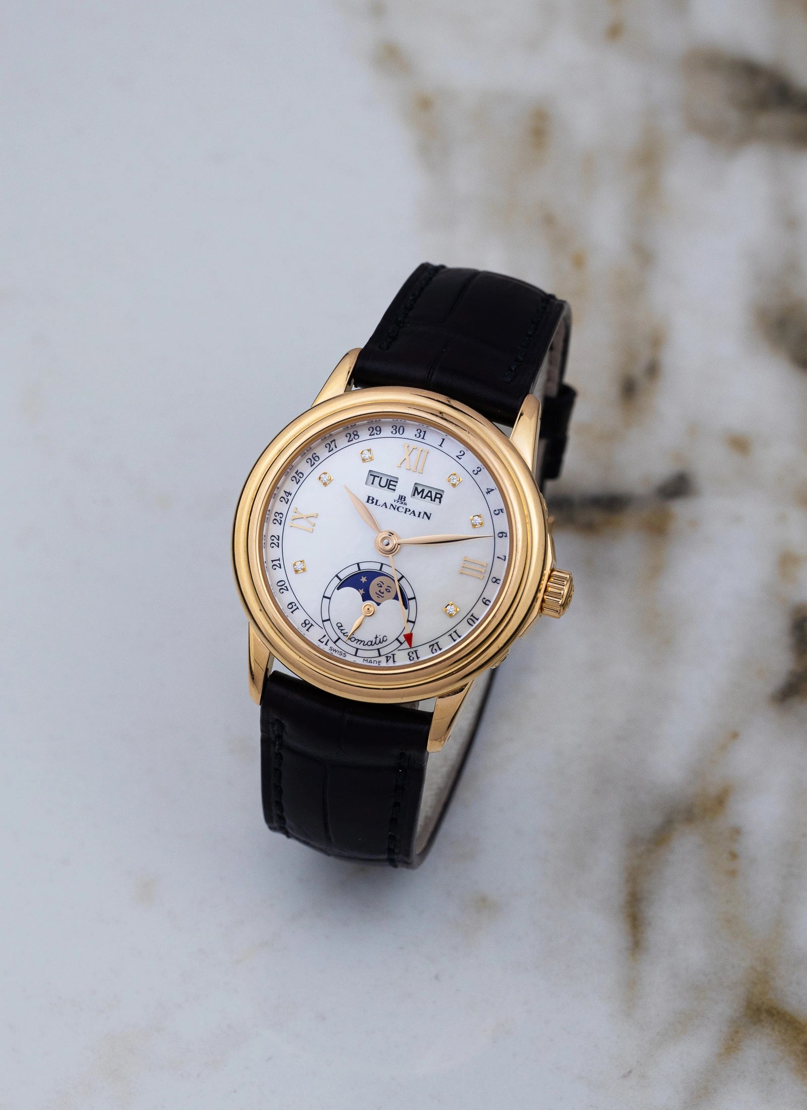 2017 18K Lady Blancpain Moonphase MOP Full Set ref.2360-36914