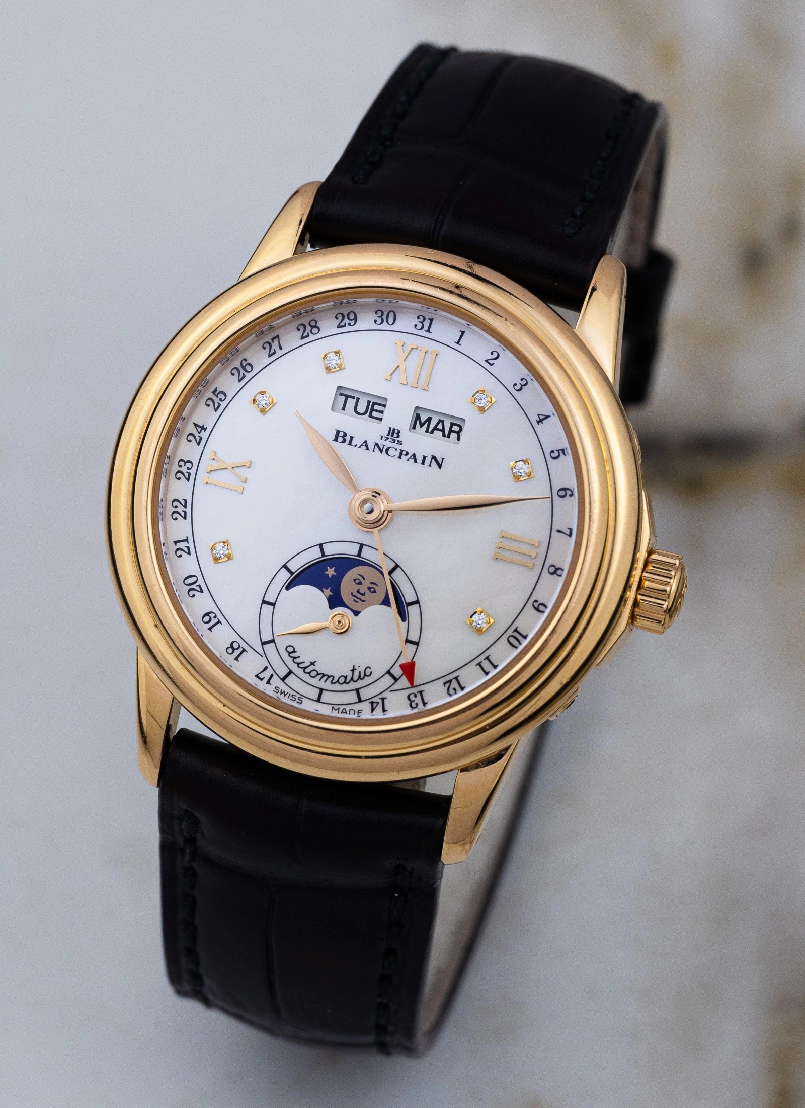2017 18K Lady Blancpain Moonphase MOP Full Set ref.2360-36914