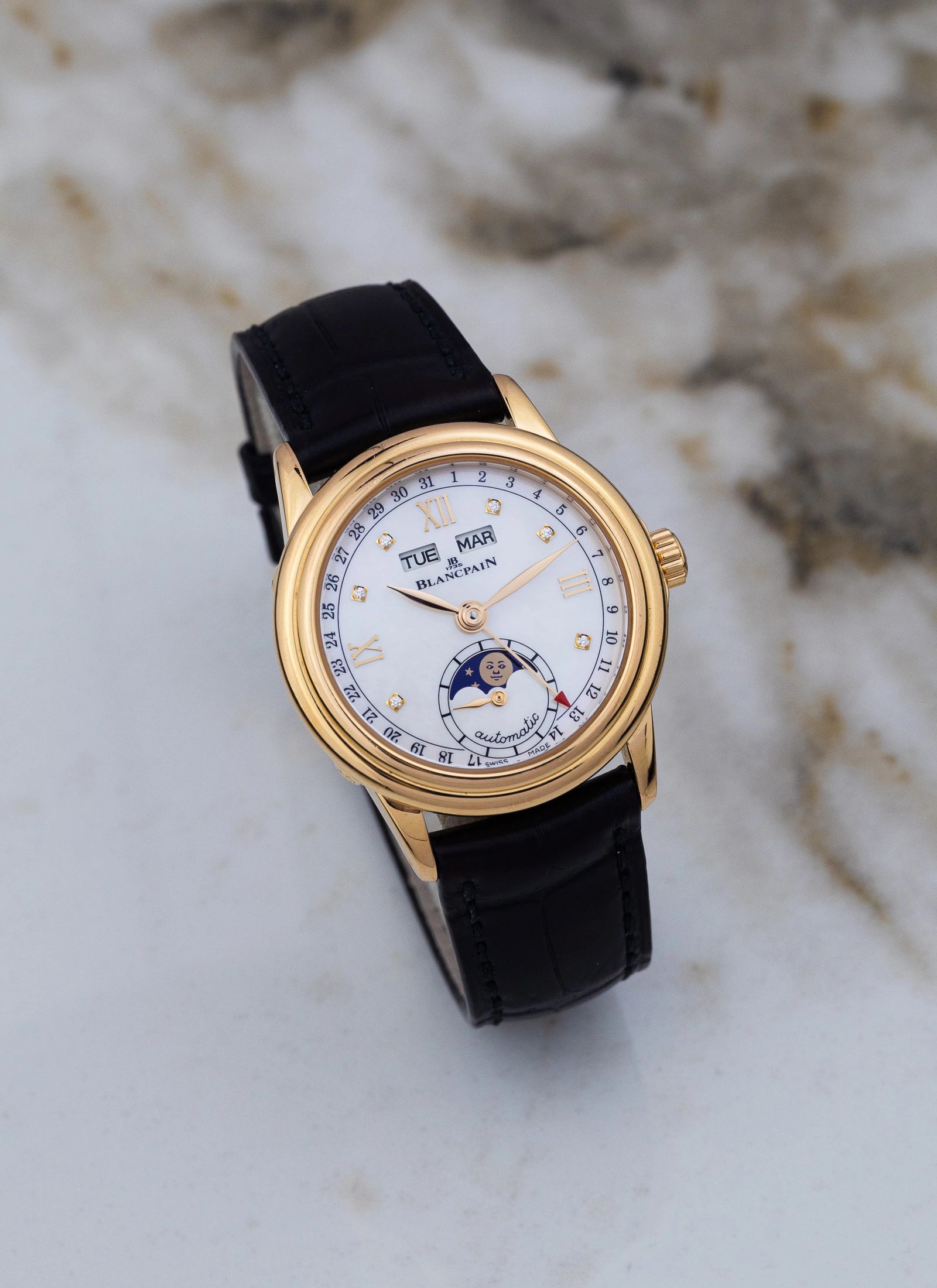 2017 18K Lady Blancpain Moonphase MOP Full Set ref.2360-36914
