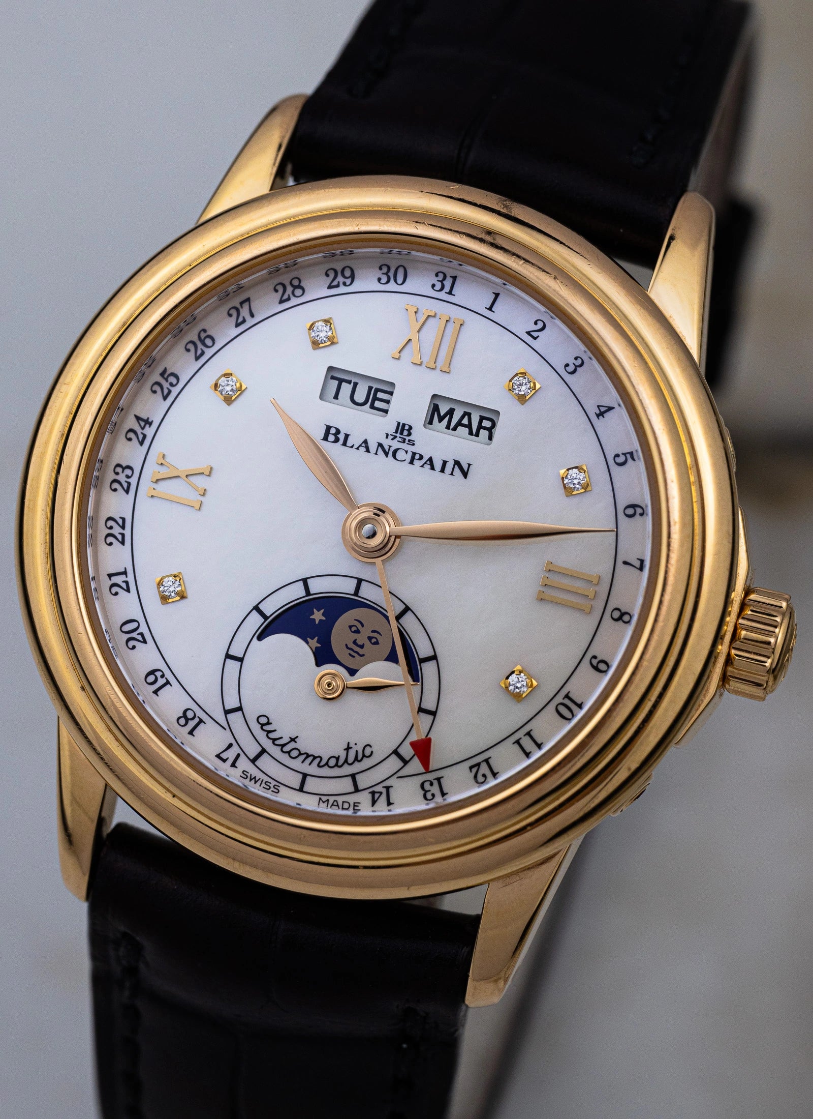 2017 18K Lady Blancpain Moonphase MOP Full Set ref.2360-36914