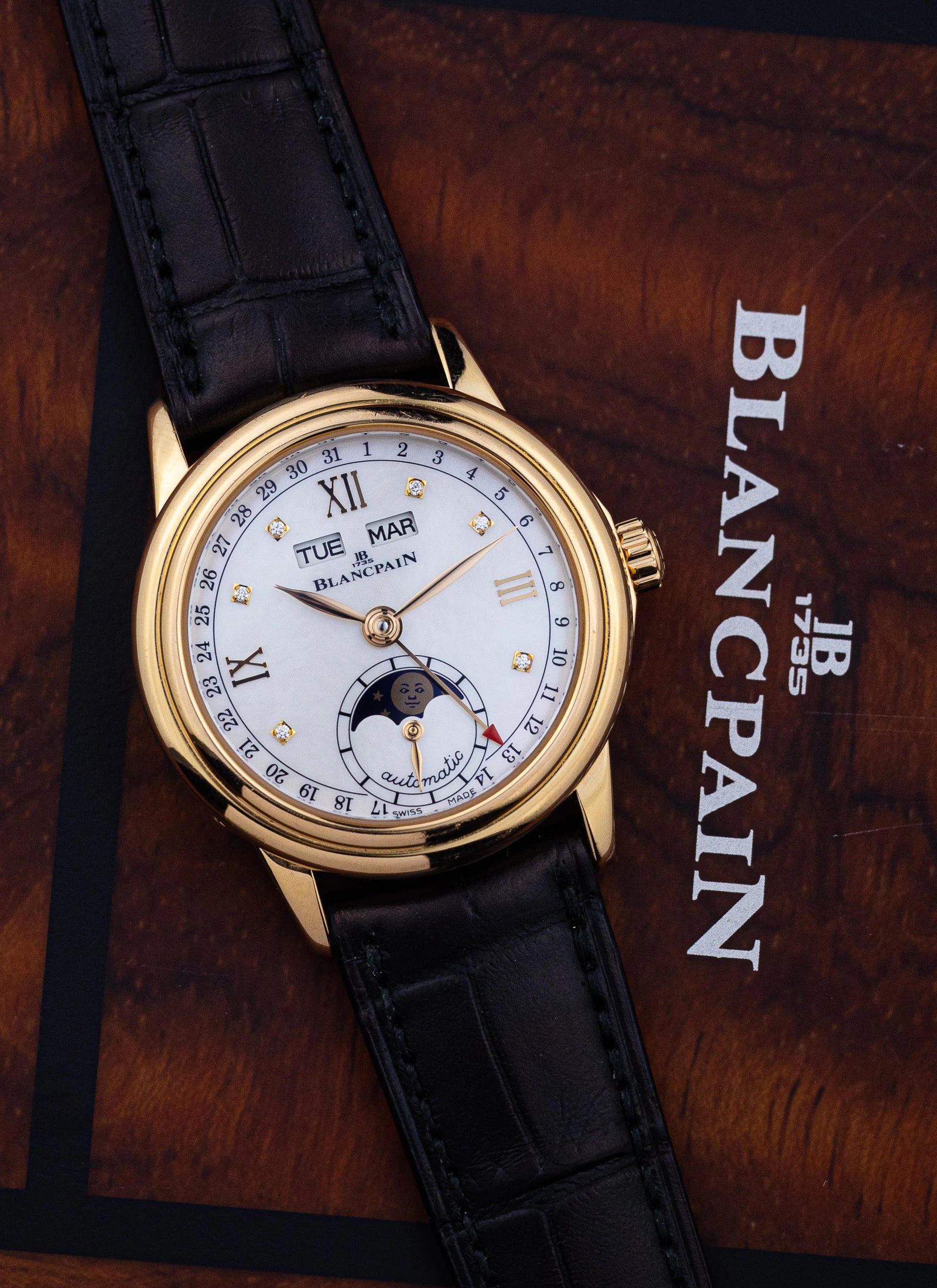 2017 18K Lady Blancpain Moonphase MOP Full Set ref.2360-36914