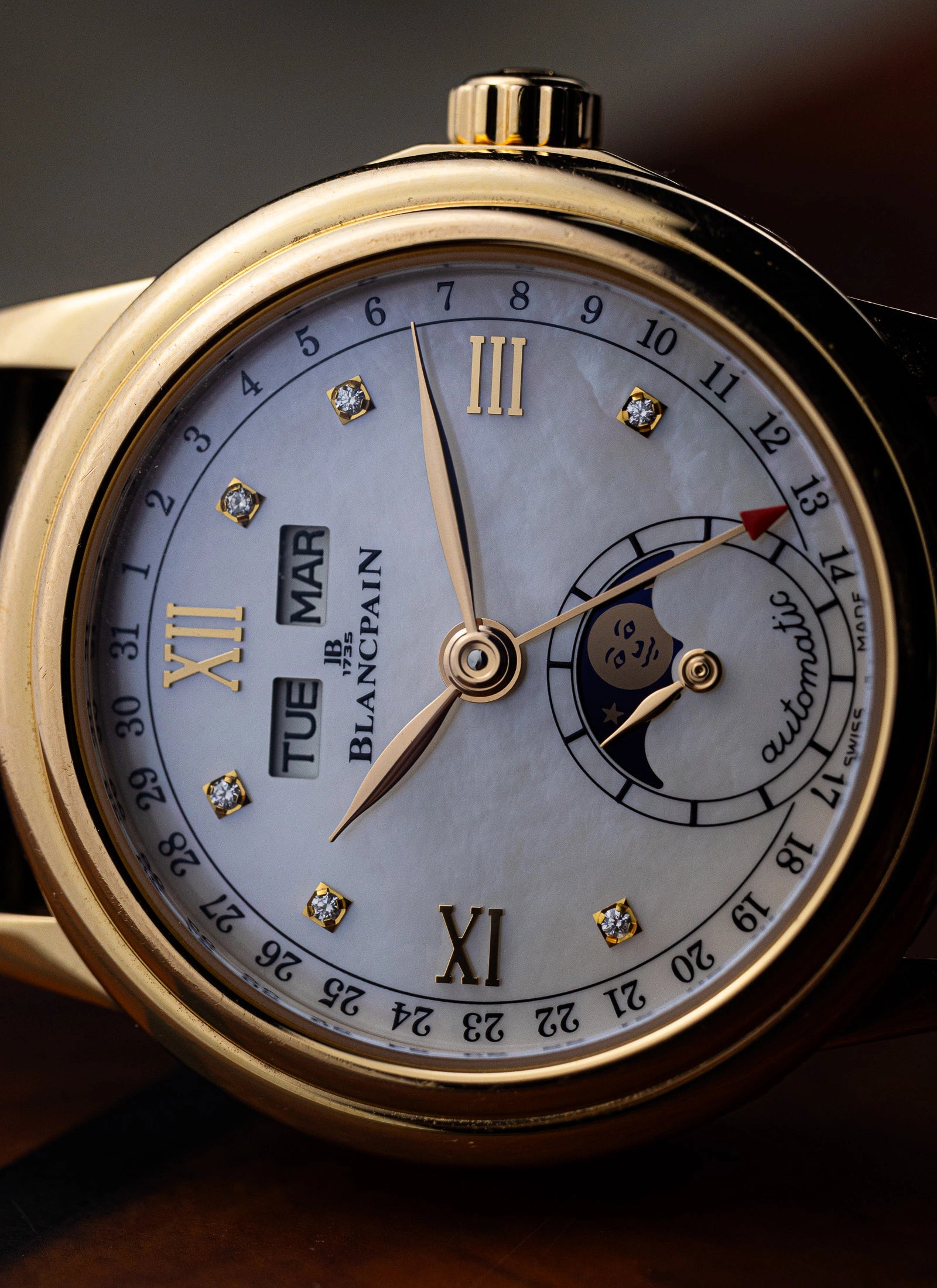 2017 18K Lady Blancpain Moonphase MOP Full Set ref.2360-36914