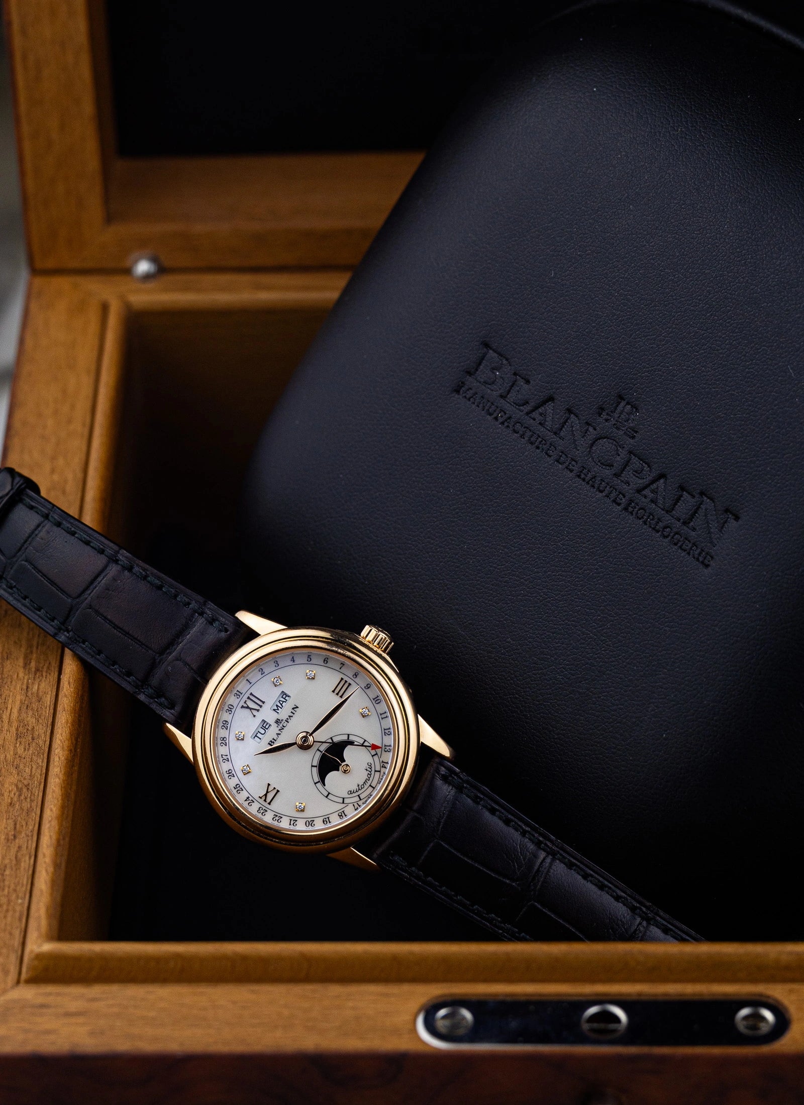 2017 18K Lady Blancpain Moonphase MOP Full Set ref.2360-36914