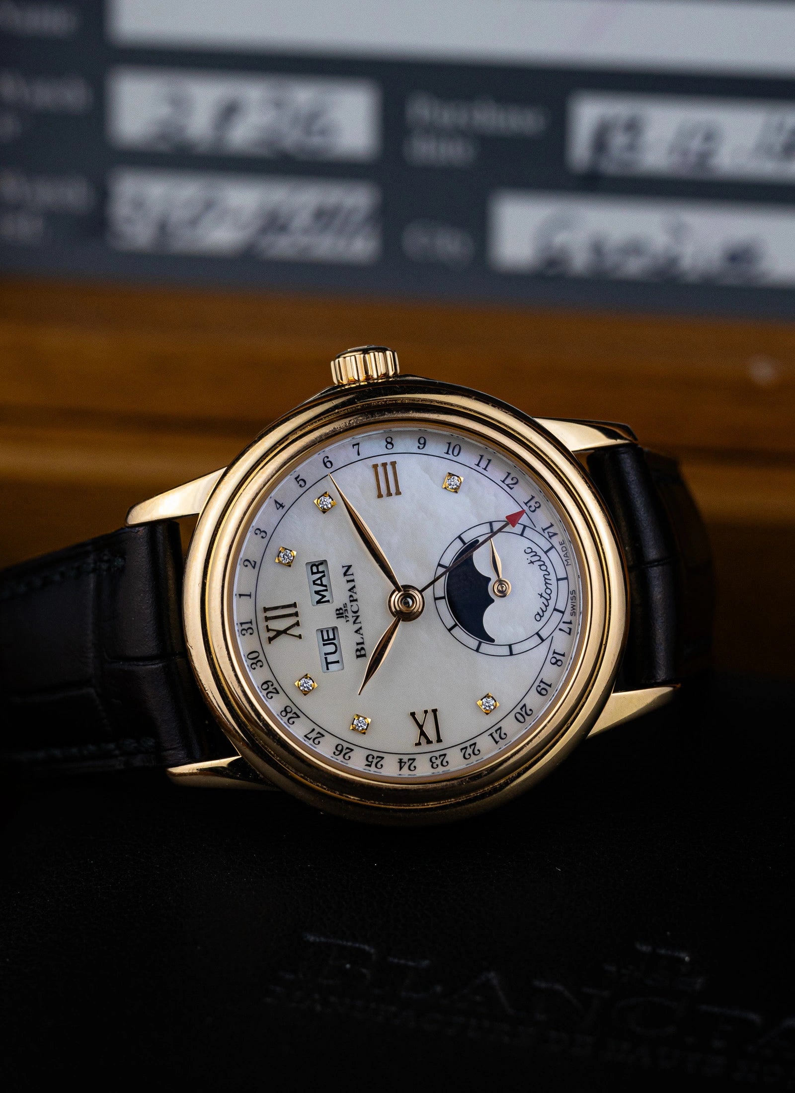 2017 18K Lady Blancpain Moonphase MOP Full Set ref.2360-36914