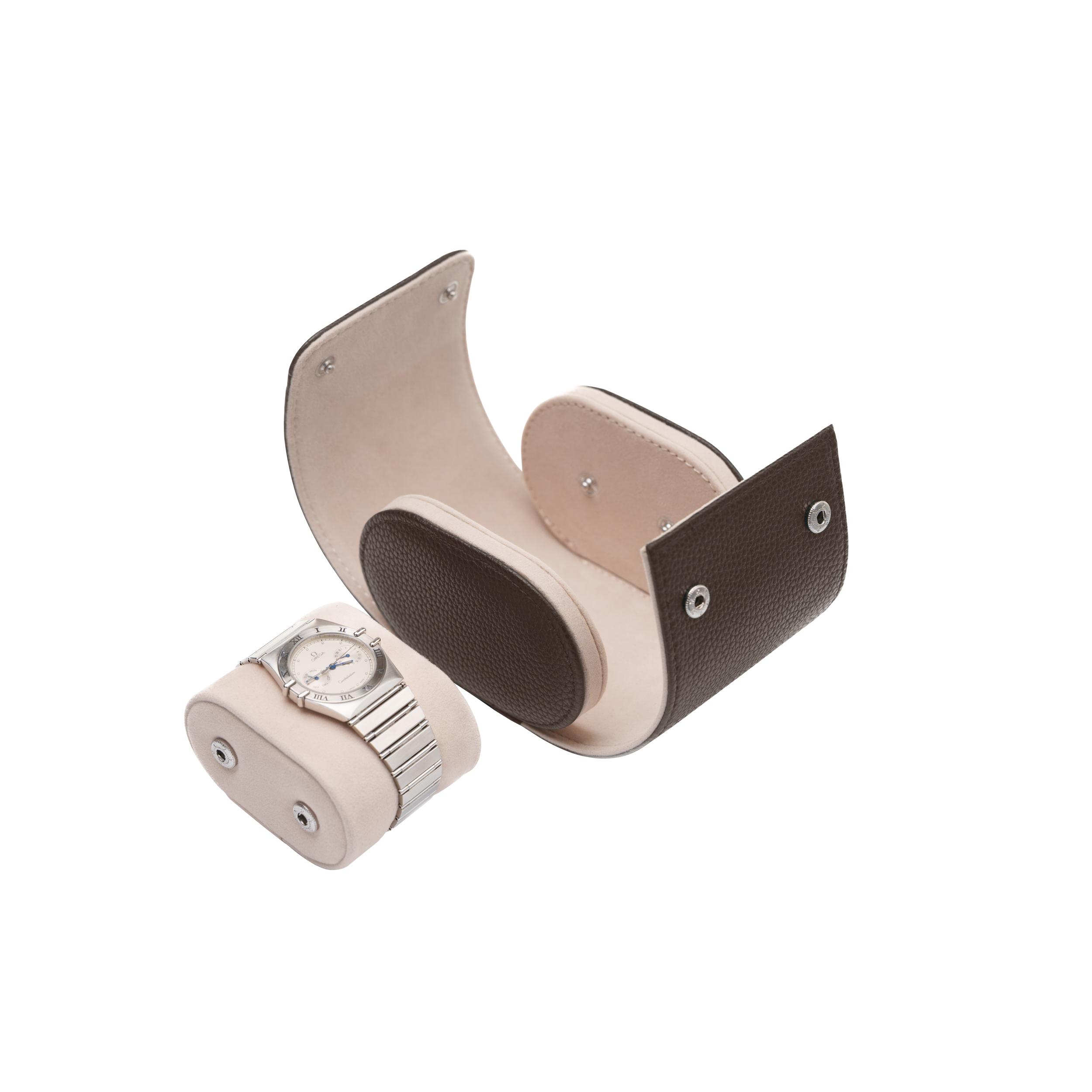 Etui na zegarek pojedyncze brown gold