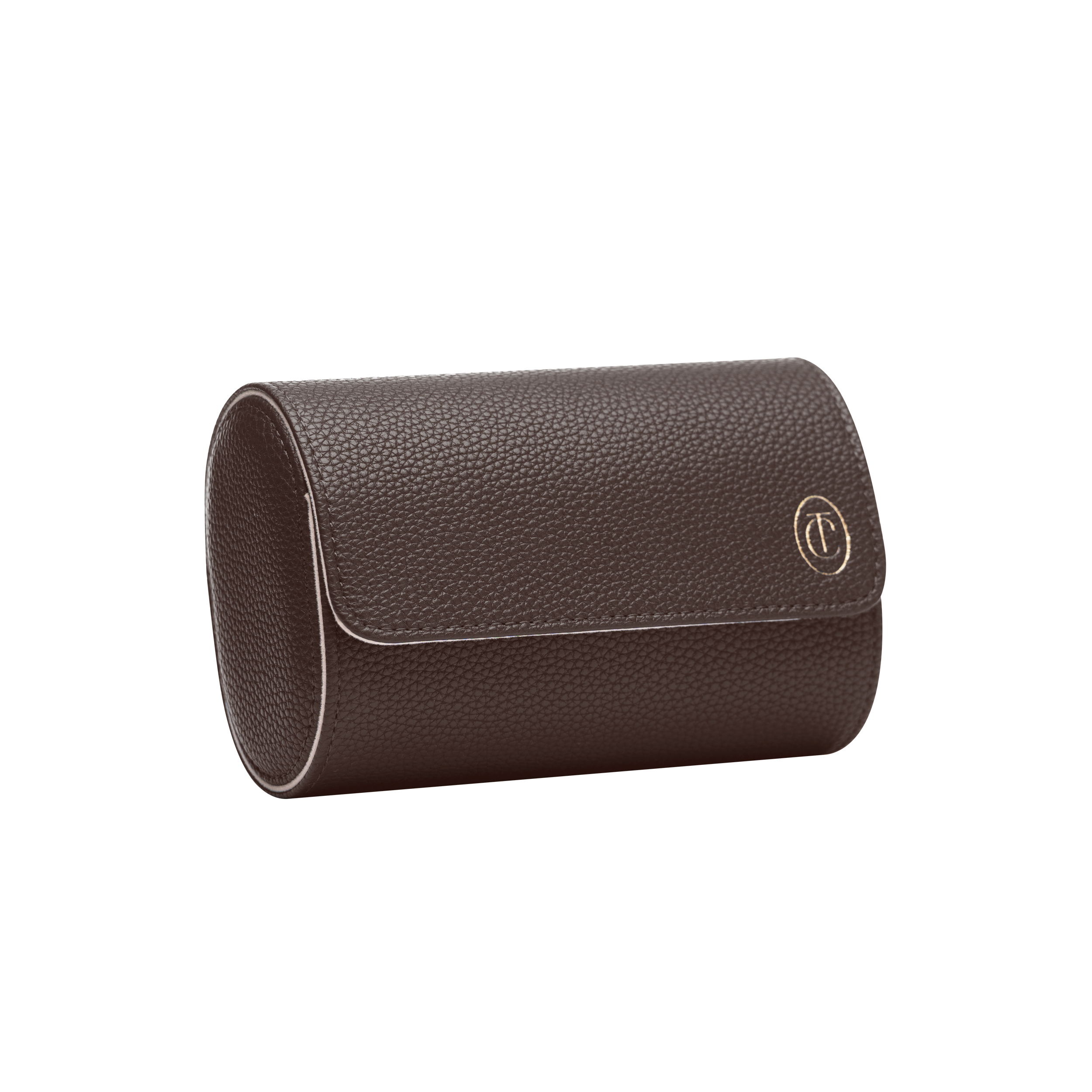Etui na zegarek podwójne brown gold