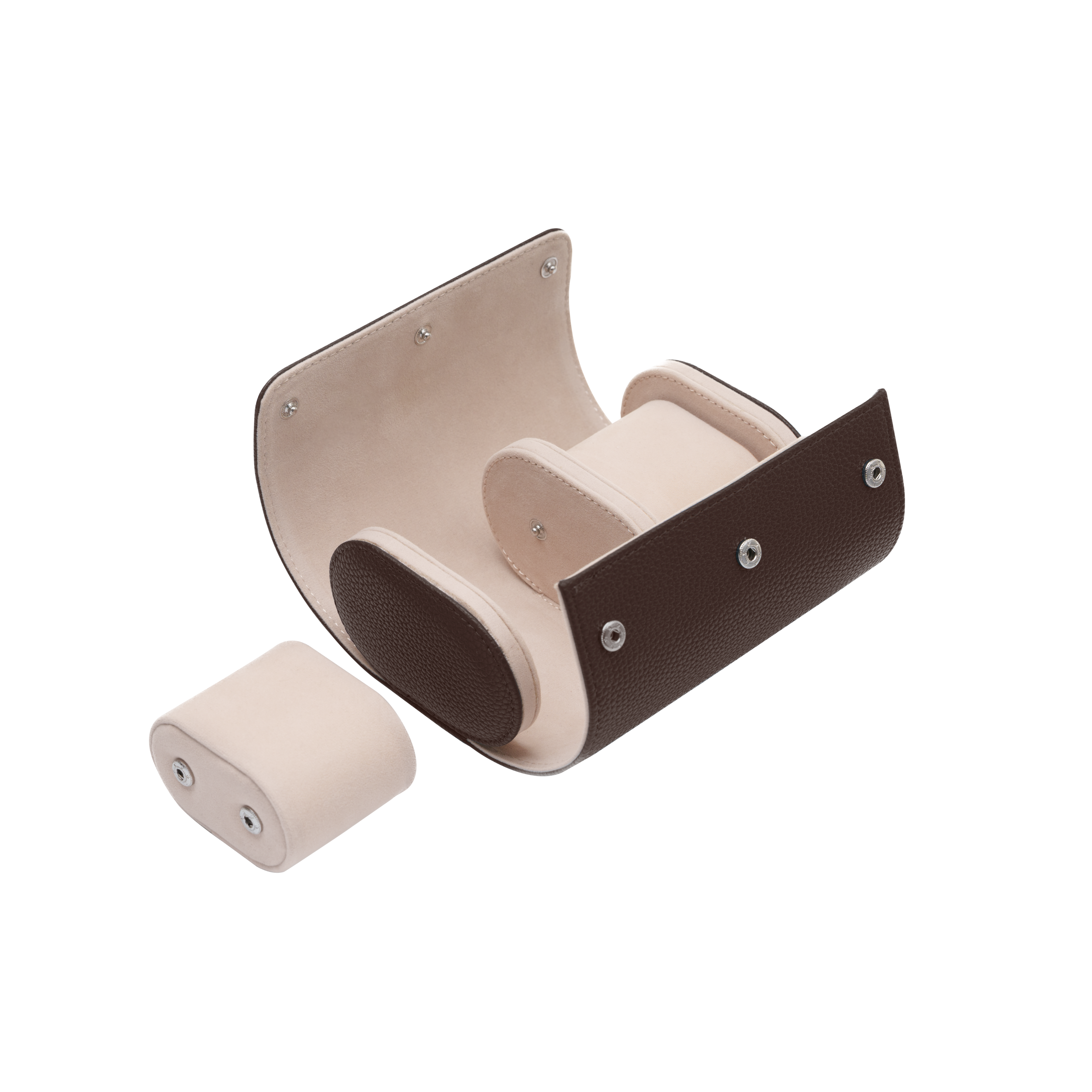 Etui na zegarek podwójne brown gold
