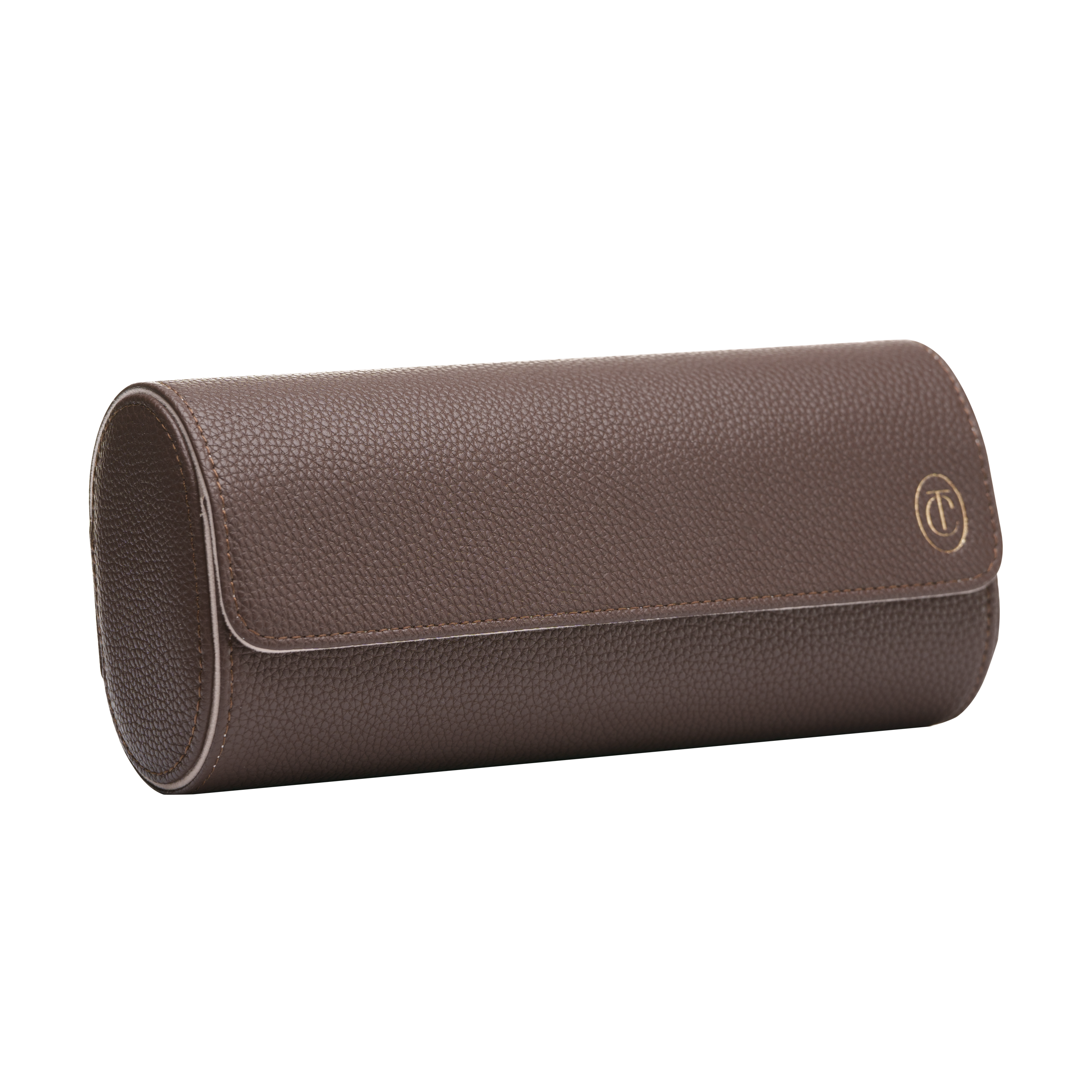 Etui na zegarek potrójne brown gold