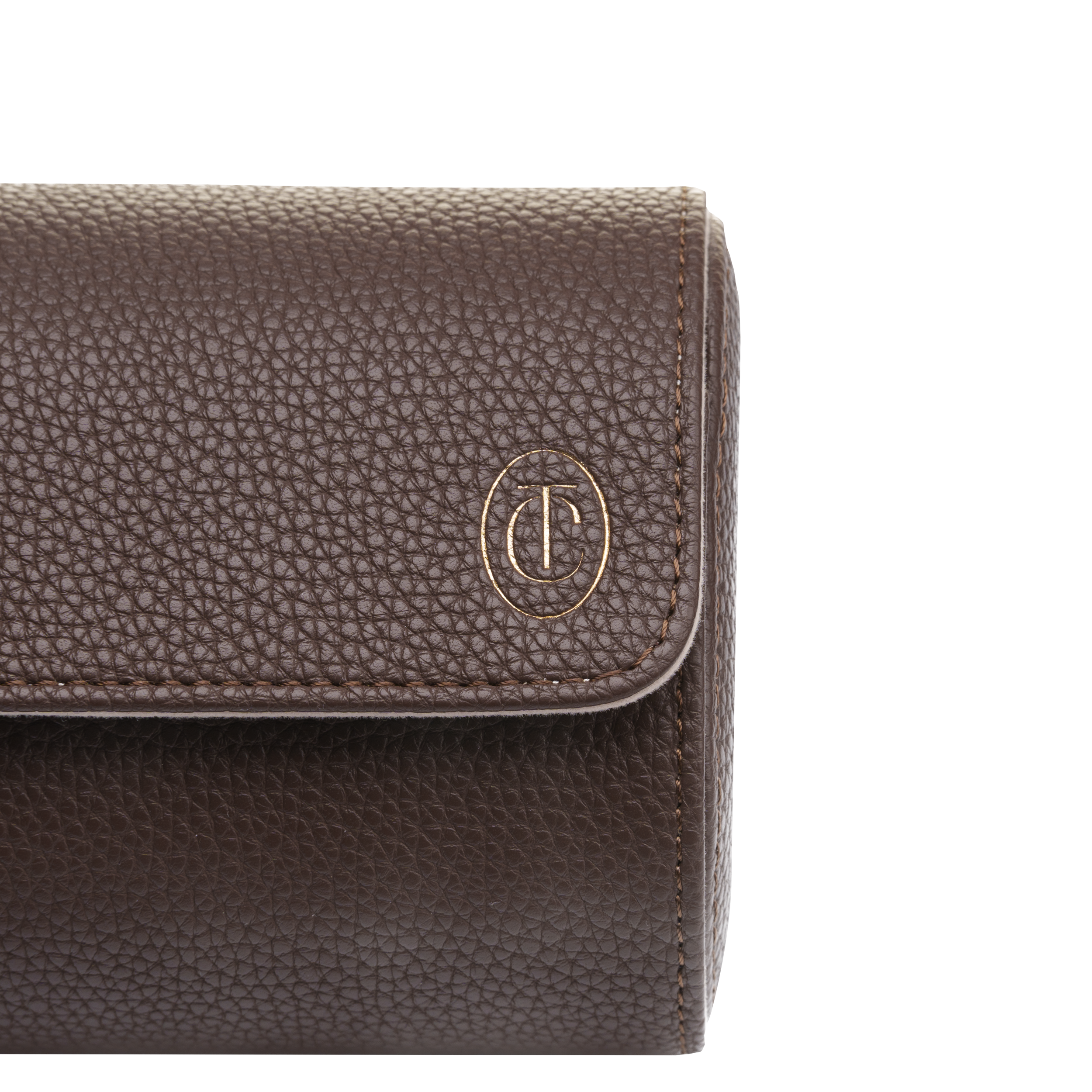 Etui na zegarek potrójne brown gold