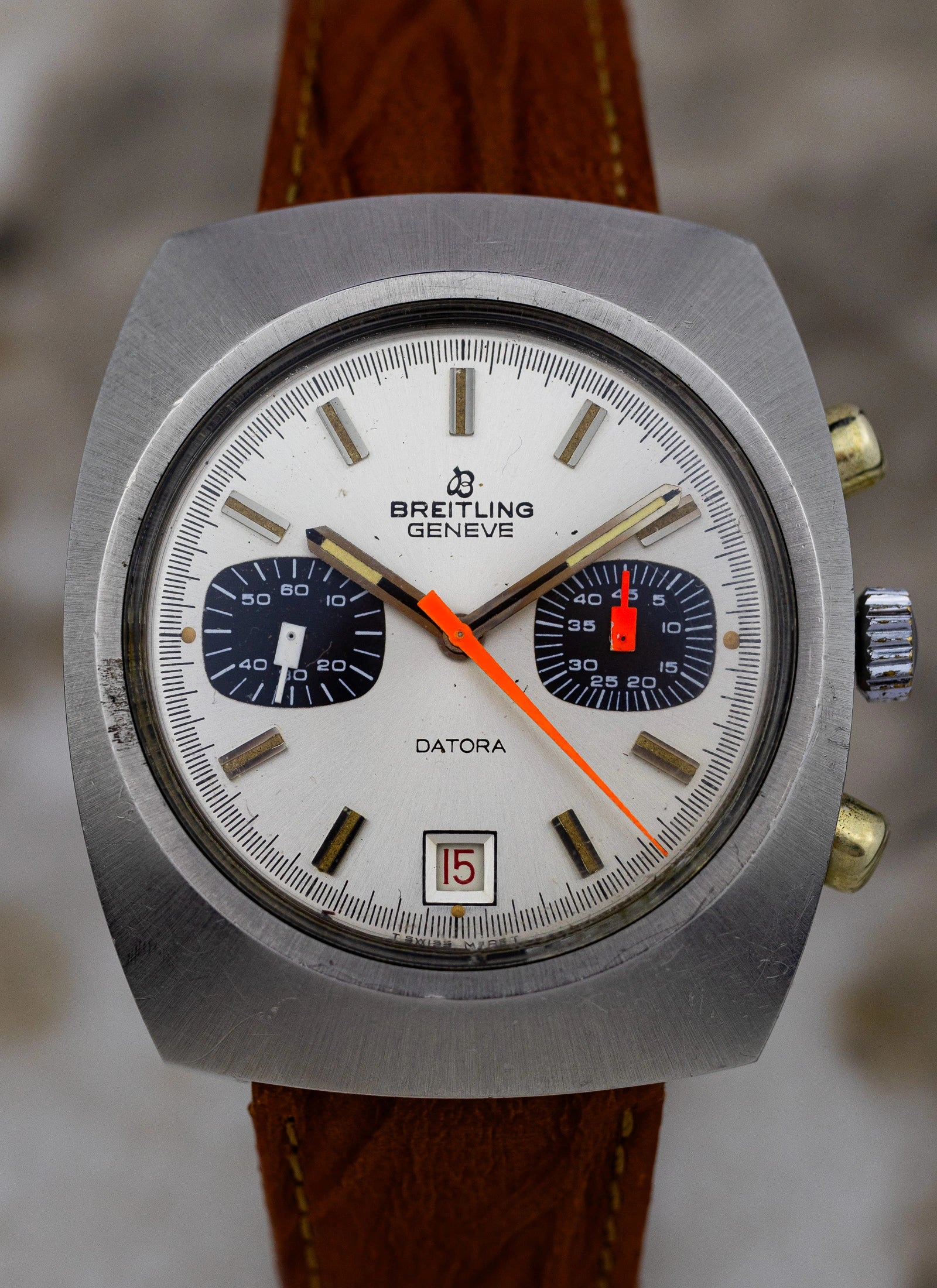 1970s Breitling Datora Chronograph ref. 2018 Valjoux 7734