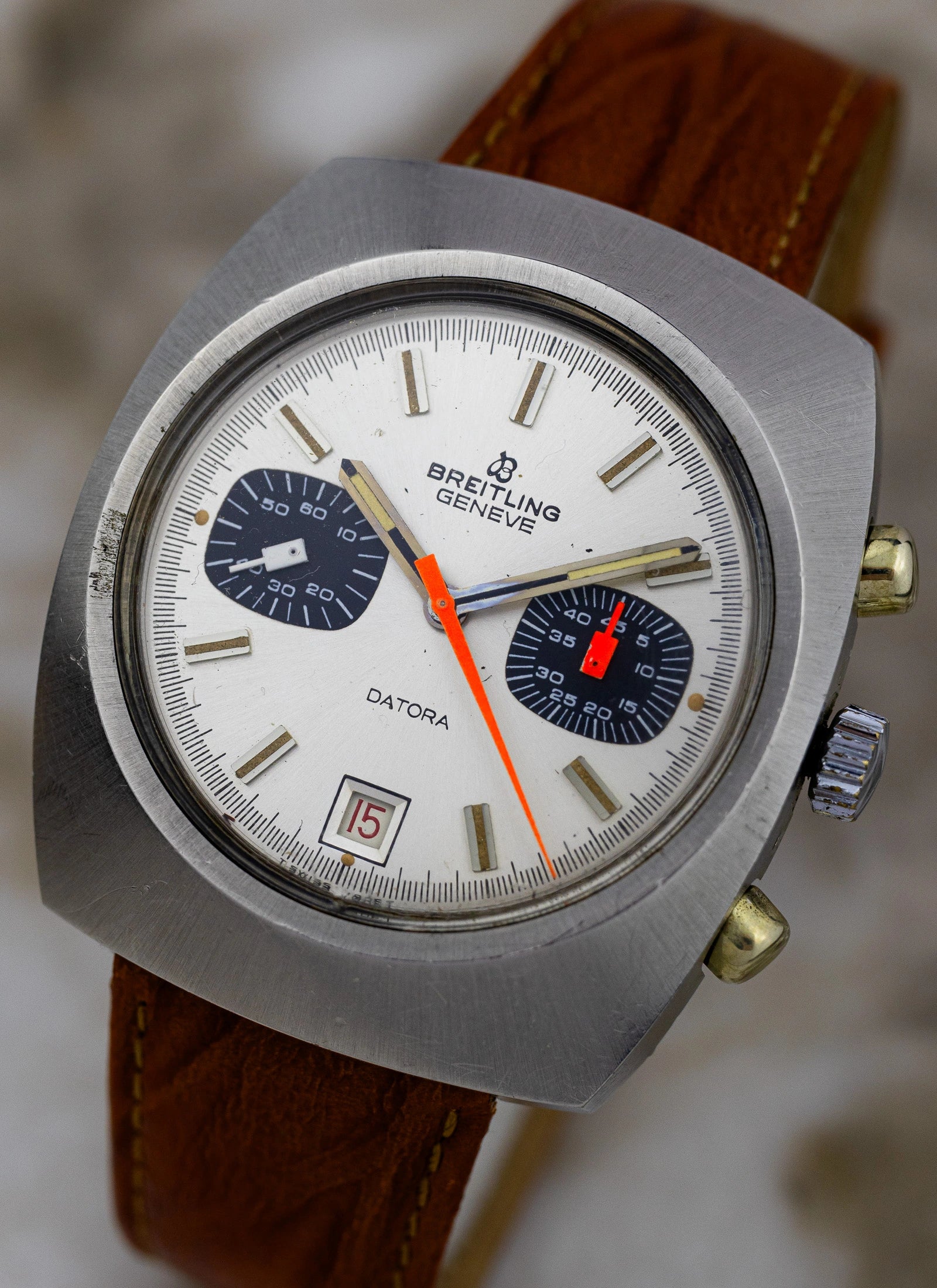 1970s Breitling Datora Chronograph ref. 2018 Valjoux 7734