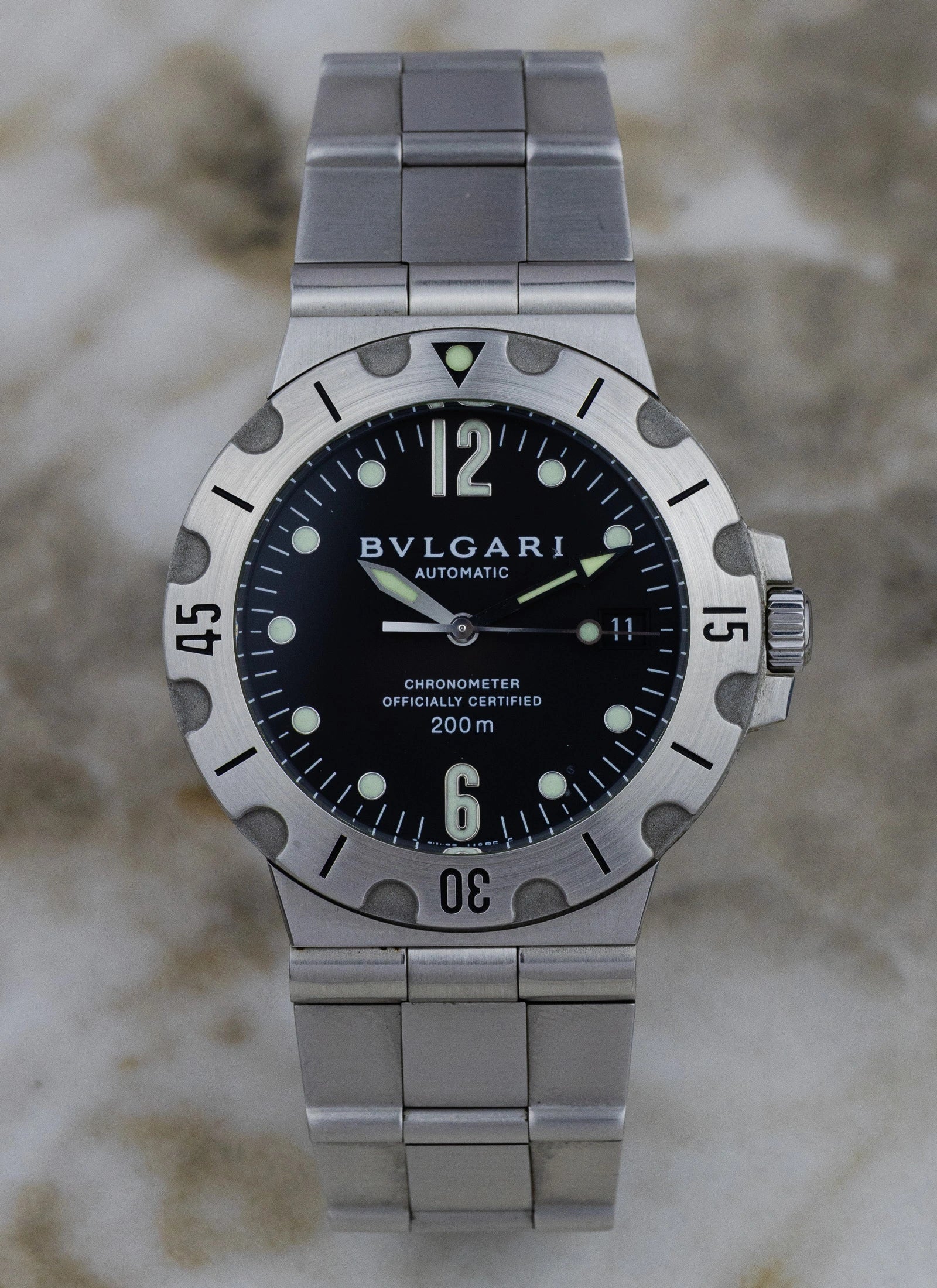 2006 Bulgari Diagono Scuba SD38S Full Set