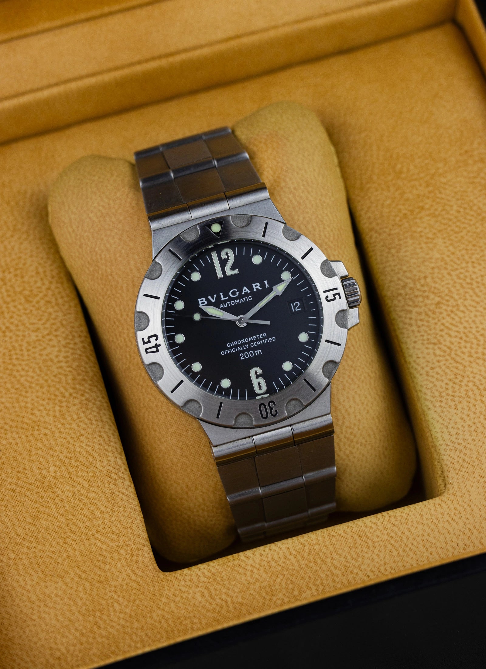 2006 Bulgari Diagono Scuba SD38S Full Set