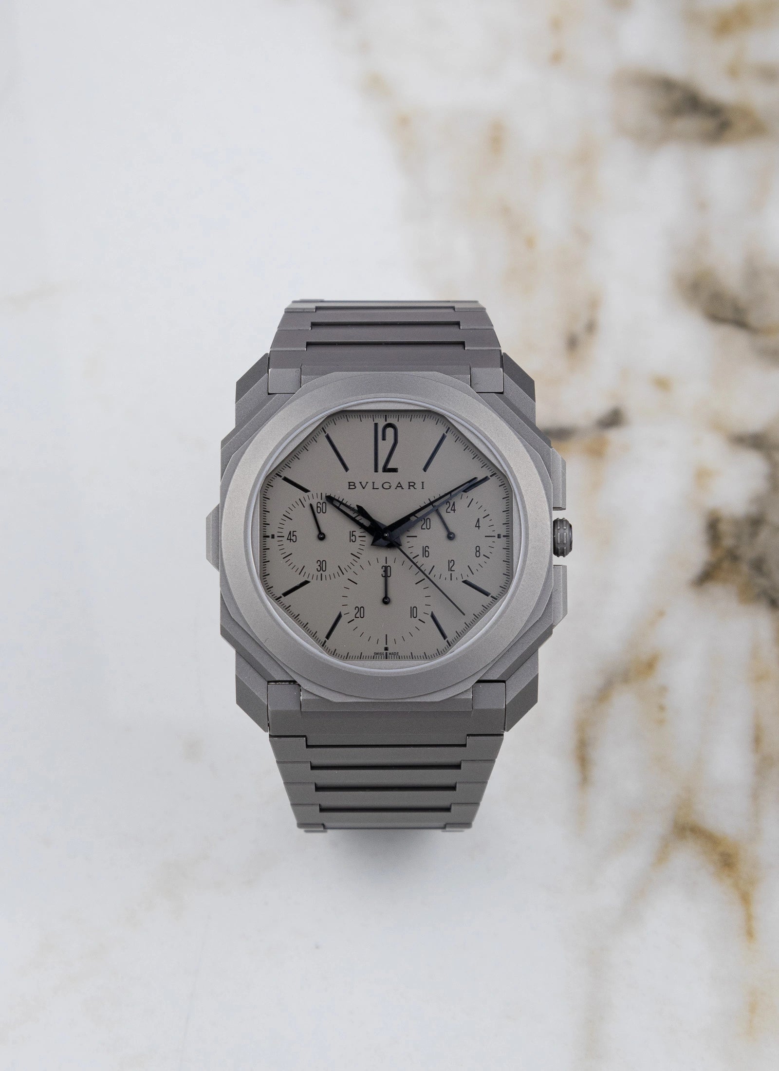2020 BVLGARI Octo Finissimo Titanium Chronograph GMT 103068