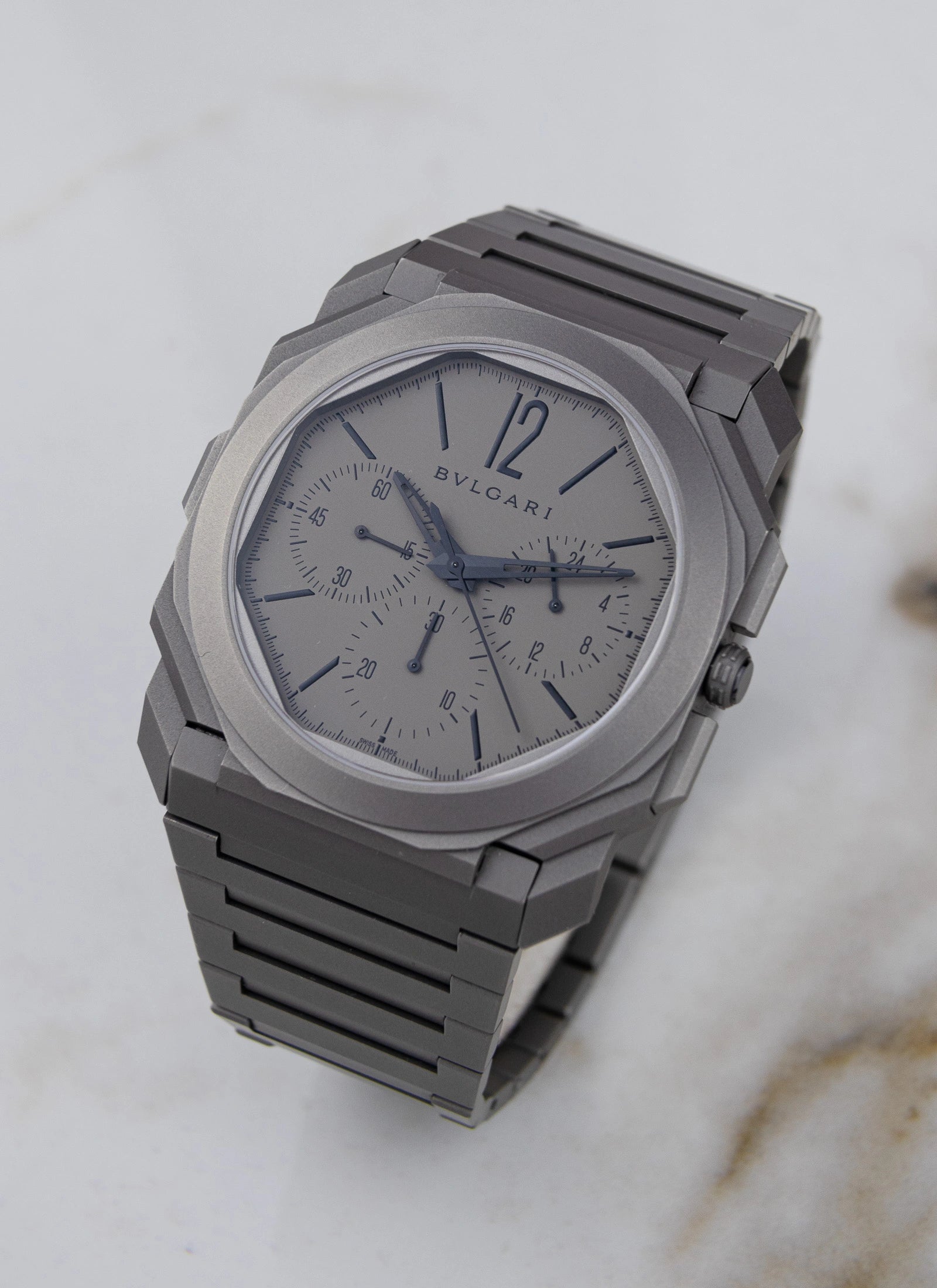 2020 BVLGARI Octo Finissimo Titanium Chronograph GMT 103068