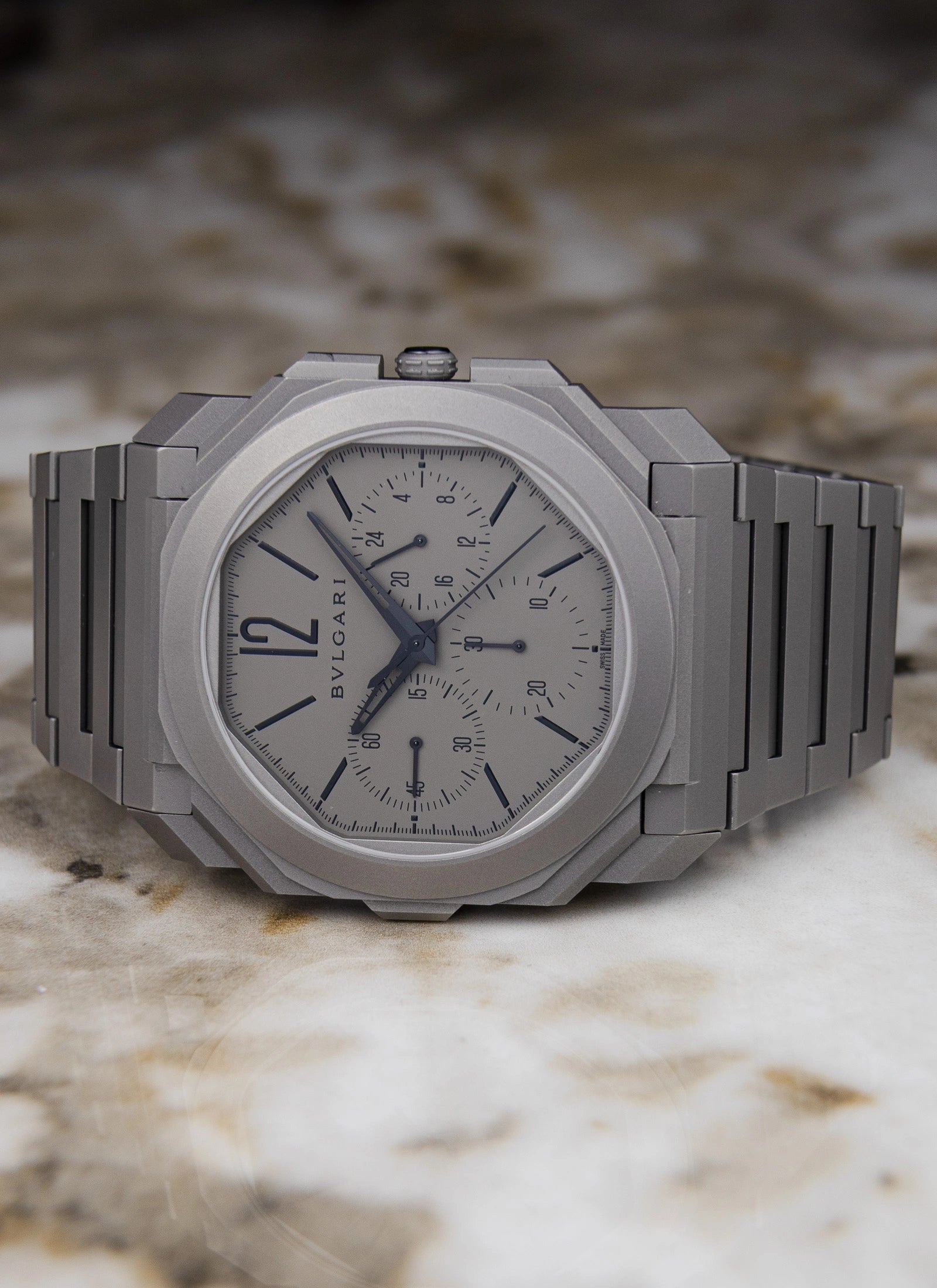 2020 BVLGARI Octo Finissimo Titanium Chronograph GMT 103068