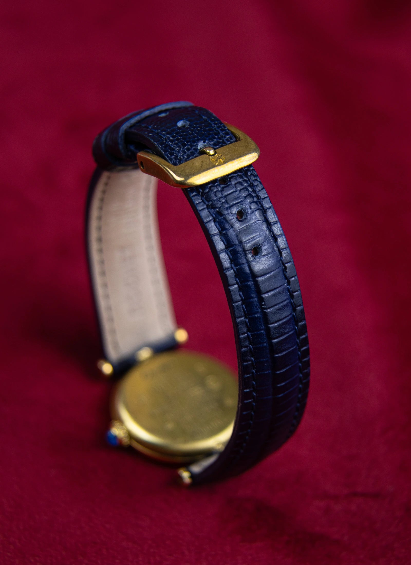 1990s Must De Cartier Vendome 590004 Trinity Dial Full Set