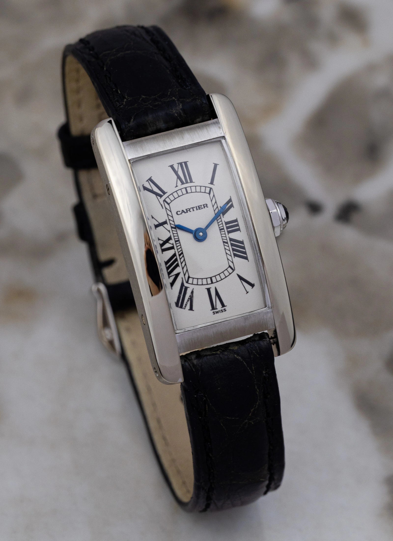 2000s 18K Lady Cartier Tank Americaine 1713