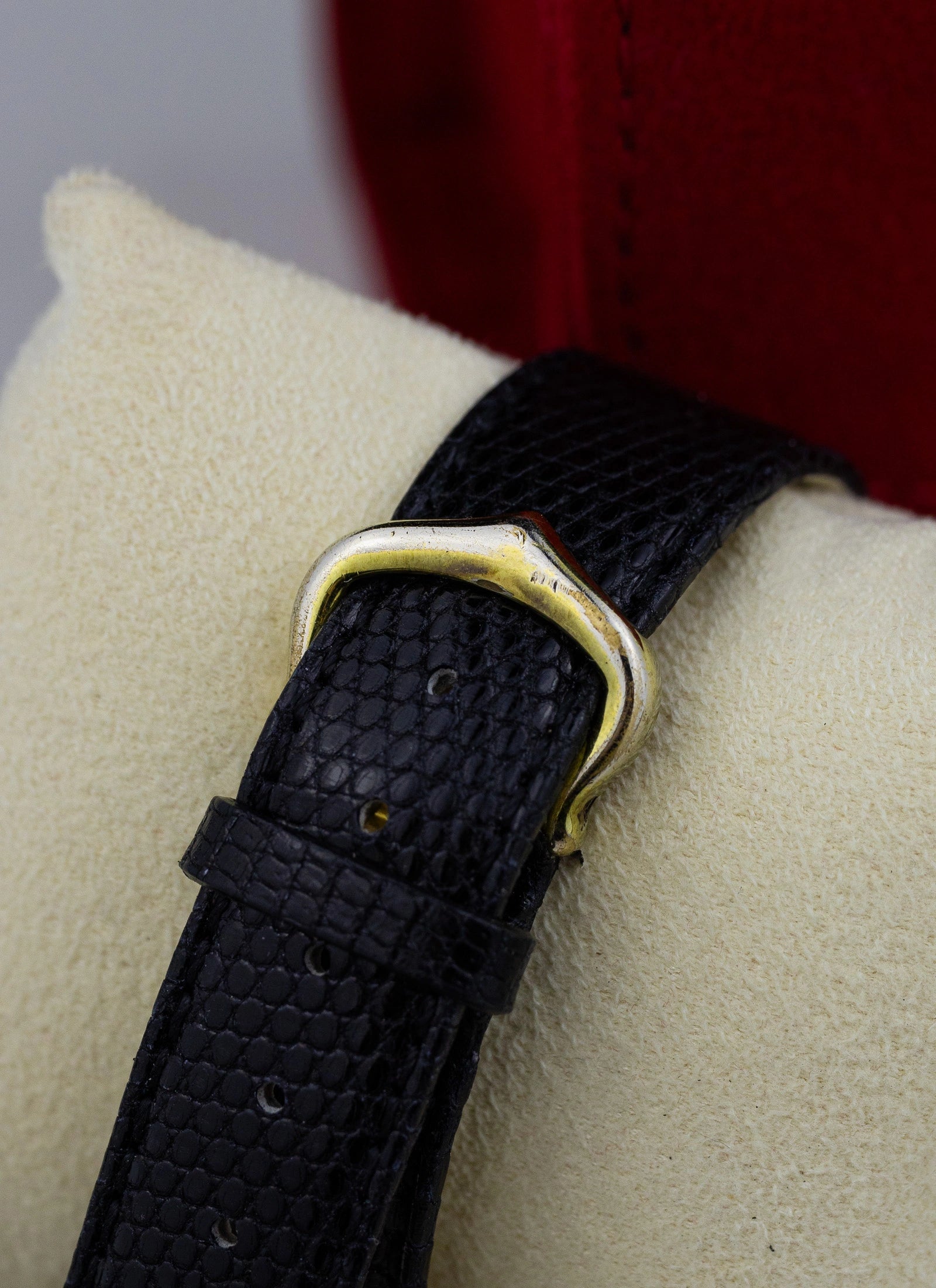 1990s Cartier Tank Black Art Deco Dial 3 66001 Box