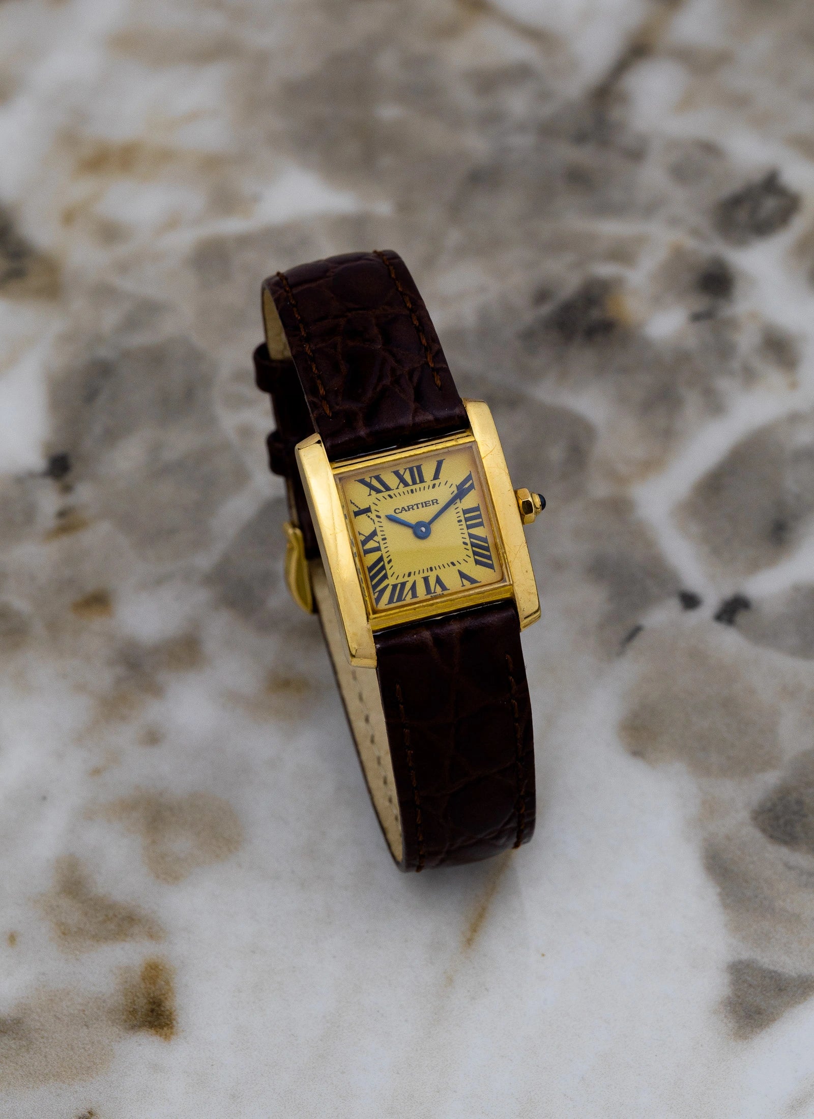 2000s 18K Cartier Tank Francaise 1820