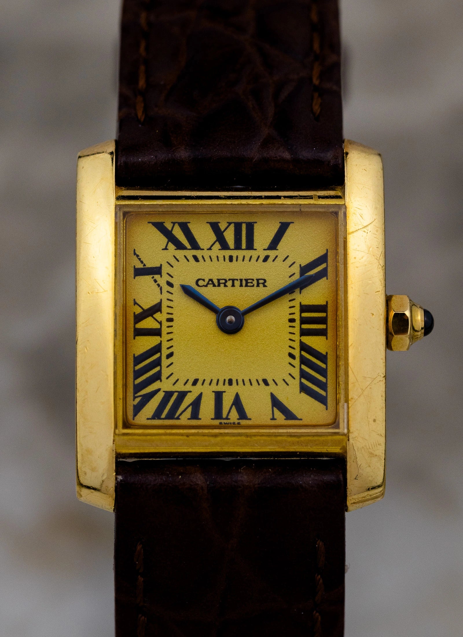 2000s 18K Cartier Tank Francaise 1820