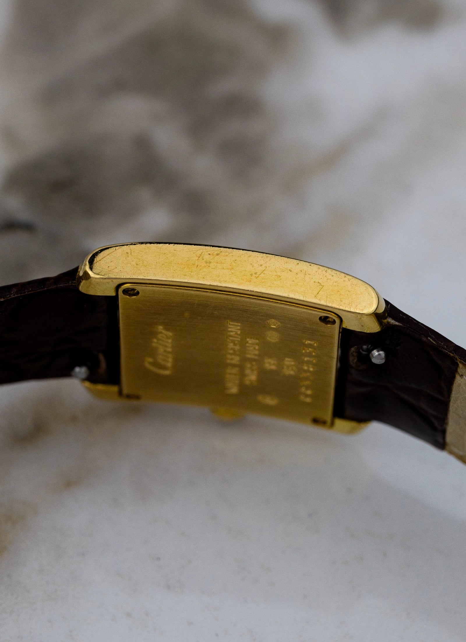 2000s 18K Cartier Tank Francaise 1820