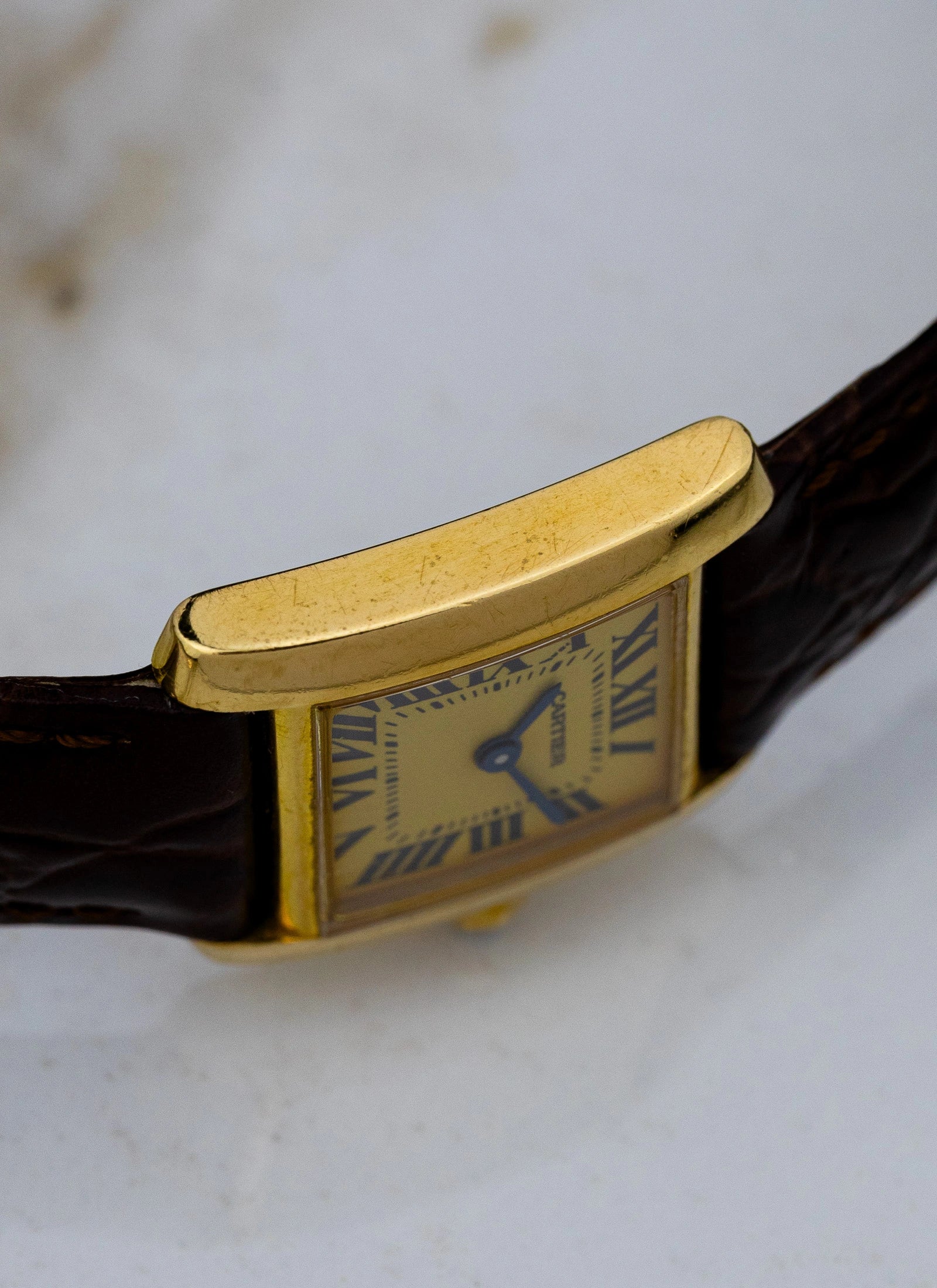 2000s 18K Cartier Tank Francaise 1820
