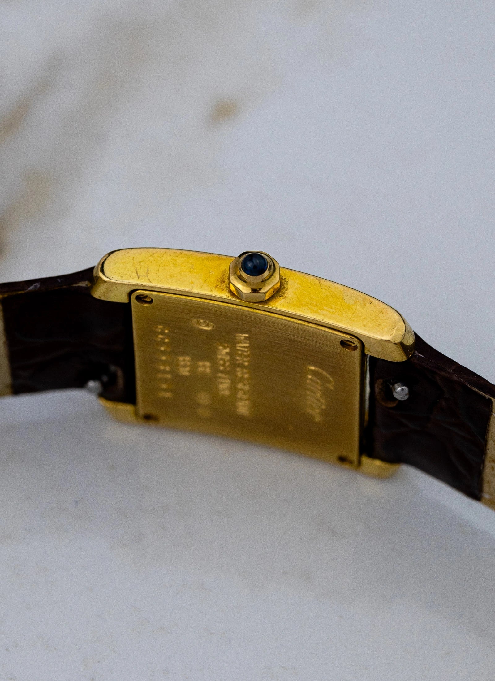 2000s 18K Cartier Tank Francaise 1820