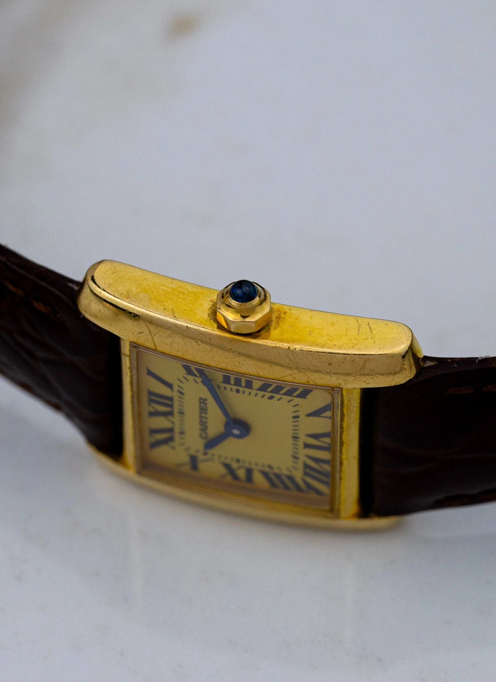 2000s 18K Cartier Tank Francaise 1820