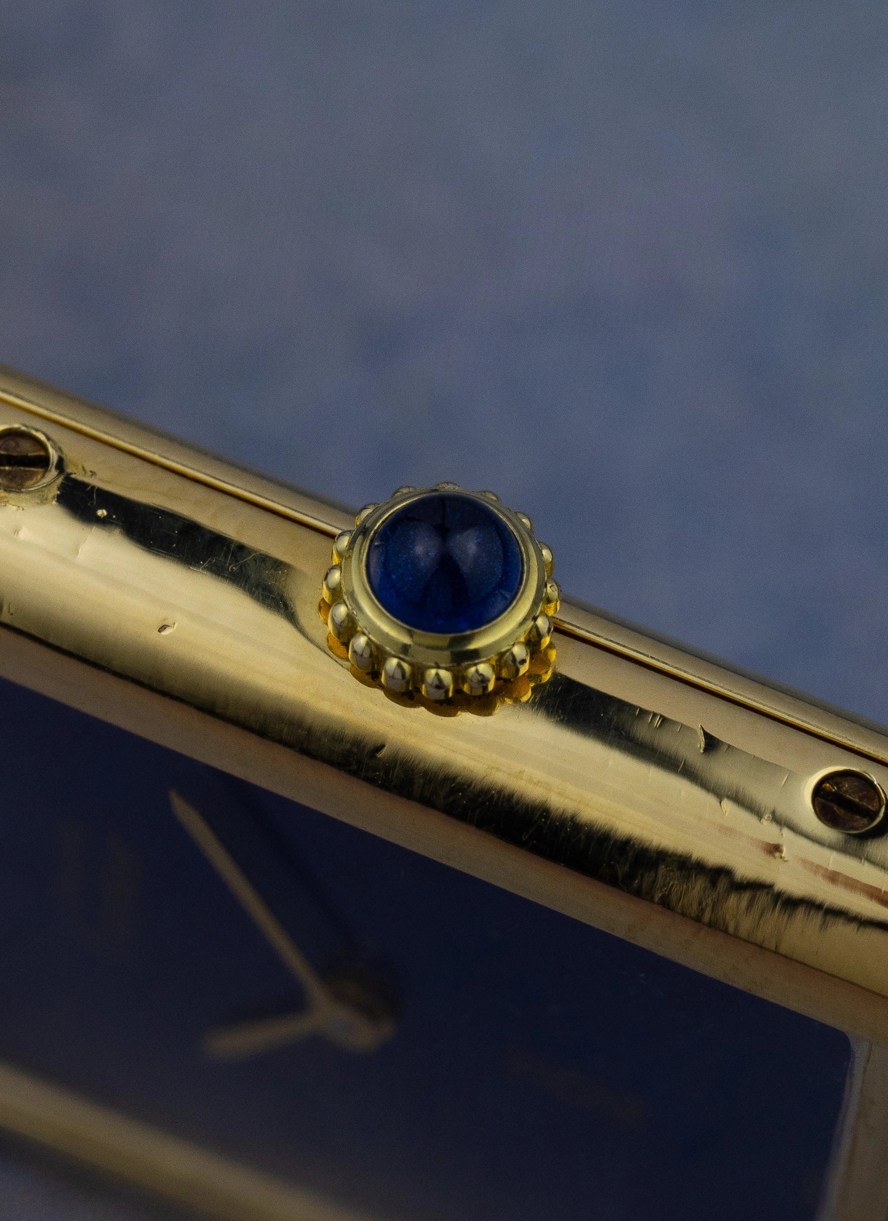 1980s Cartier Tank Lapis Lazuli Manual Winding