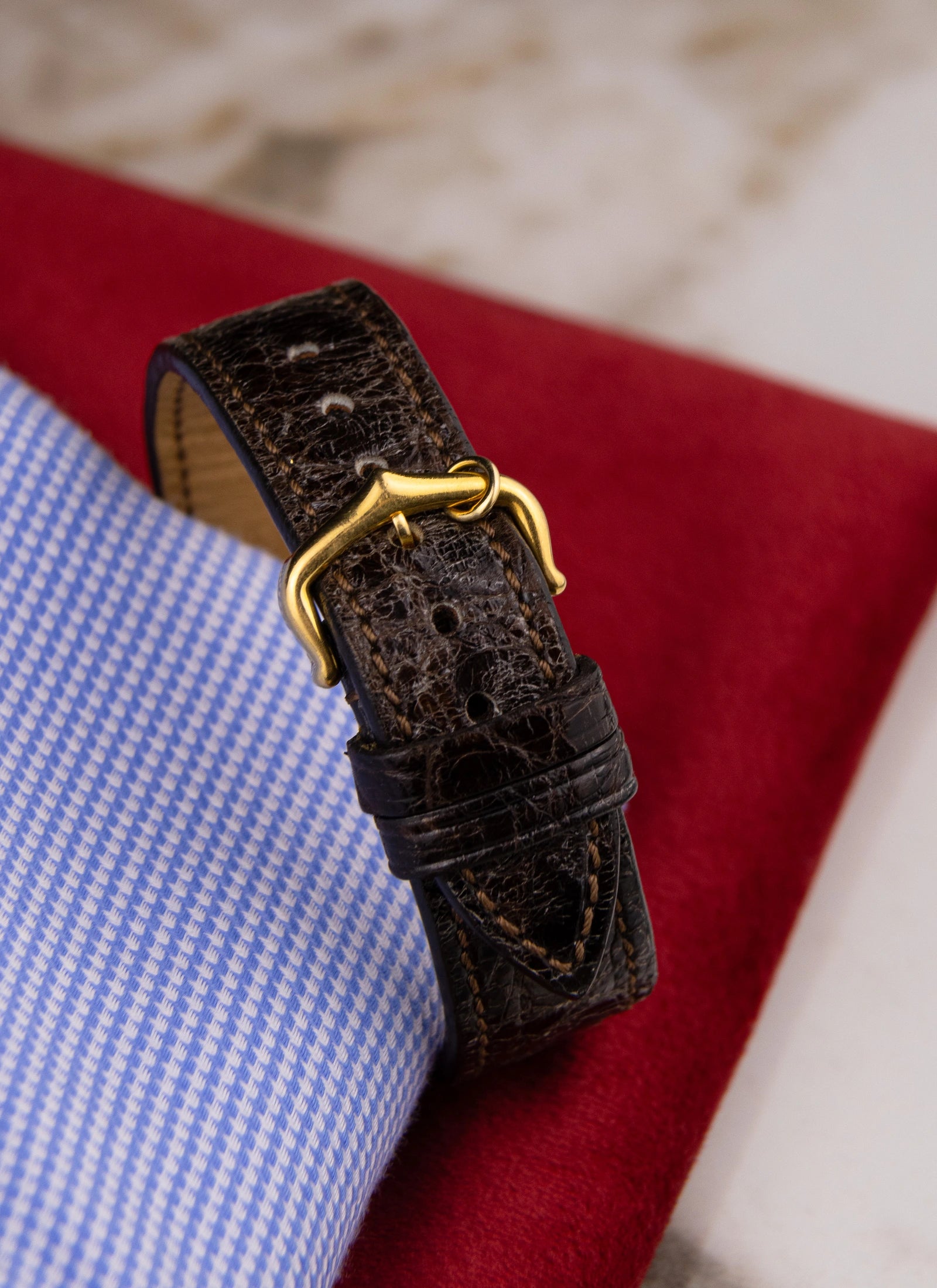 1990s 18K Cartier Tank Louis 1140