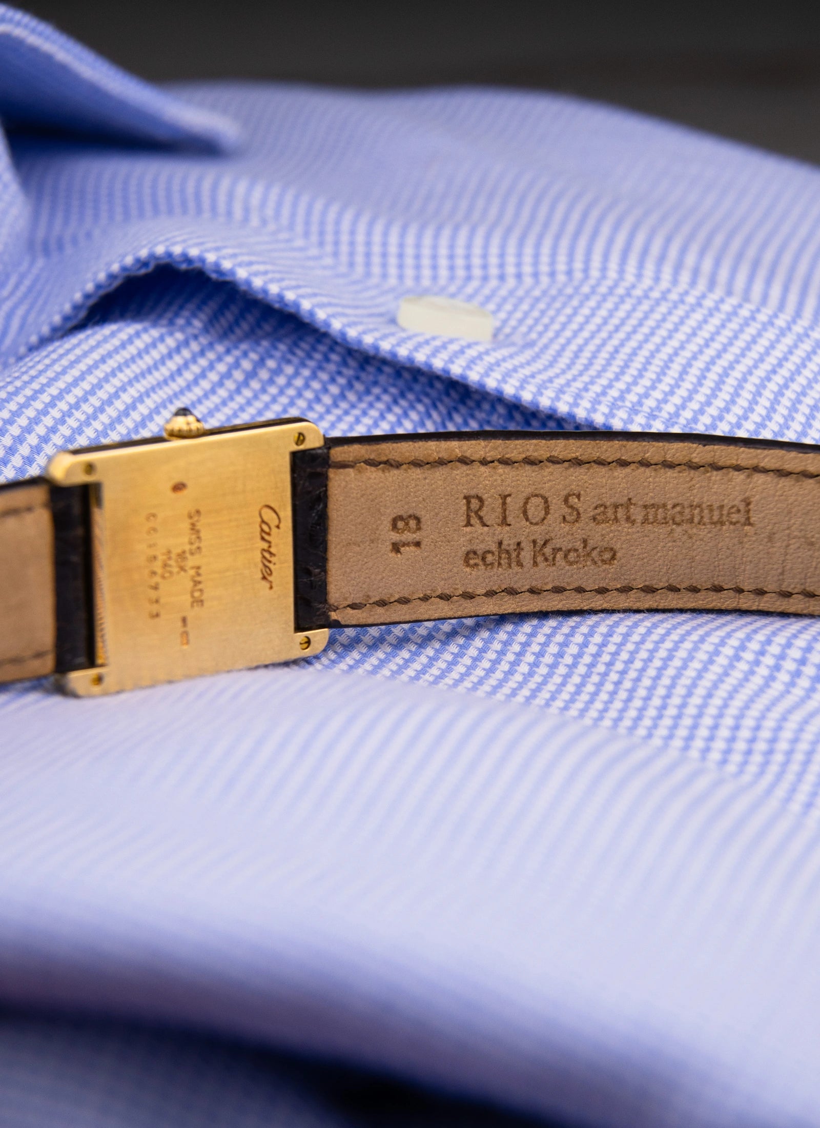 1990s 18K Cartier Tank Louis 1140