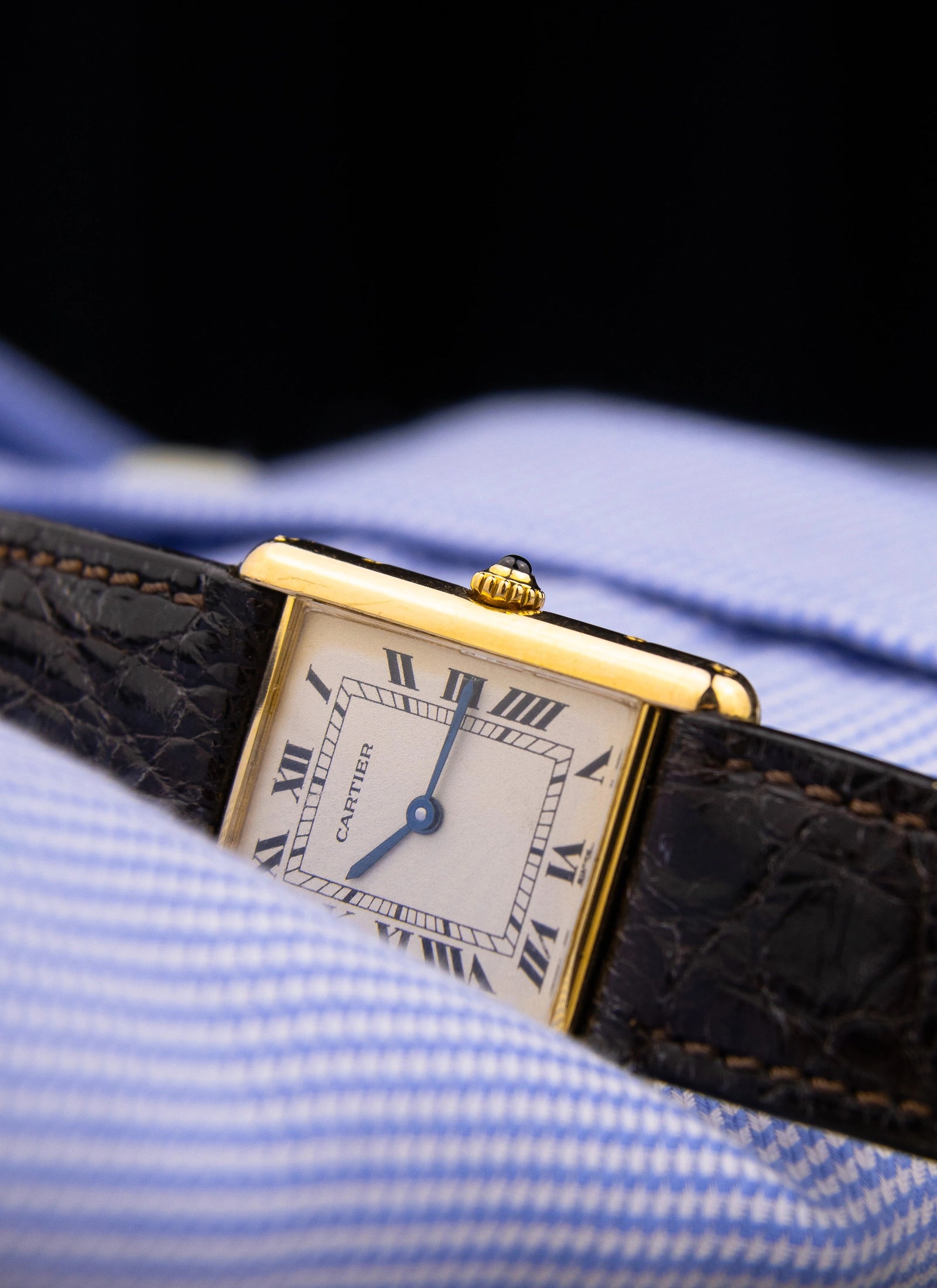 1990s 18K Cartier Tank Louis 1140
