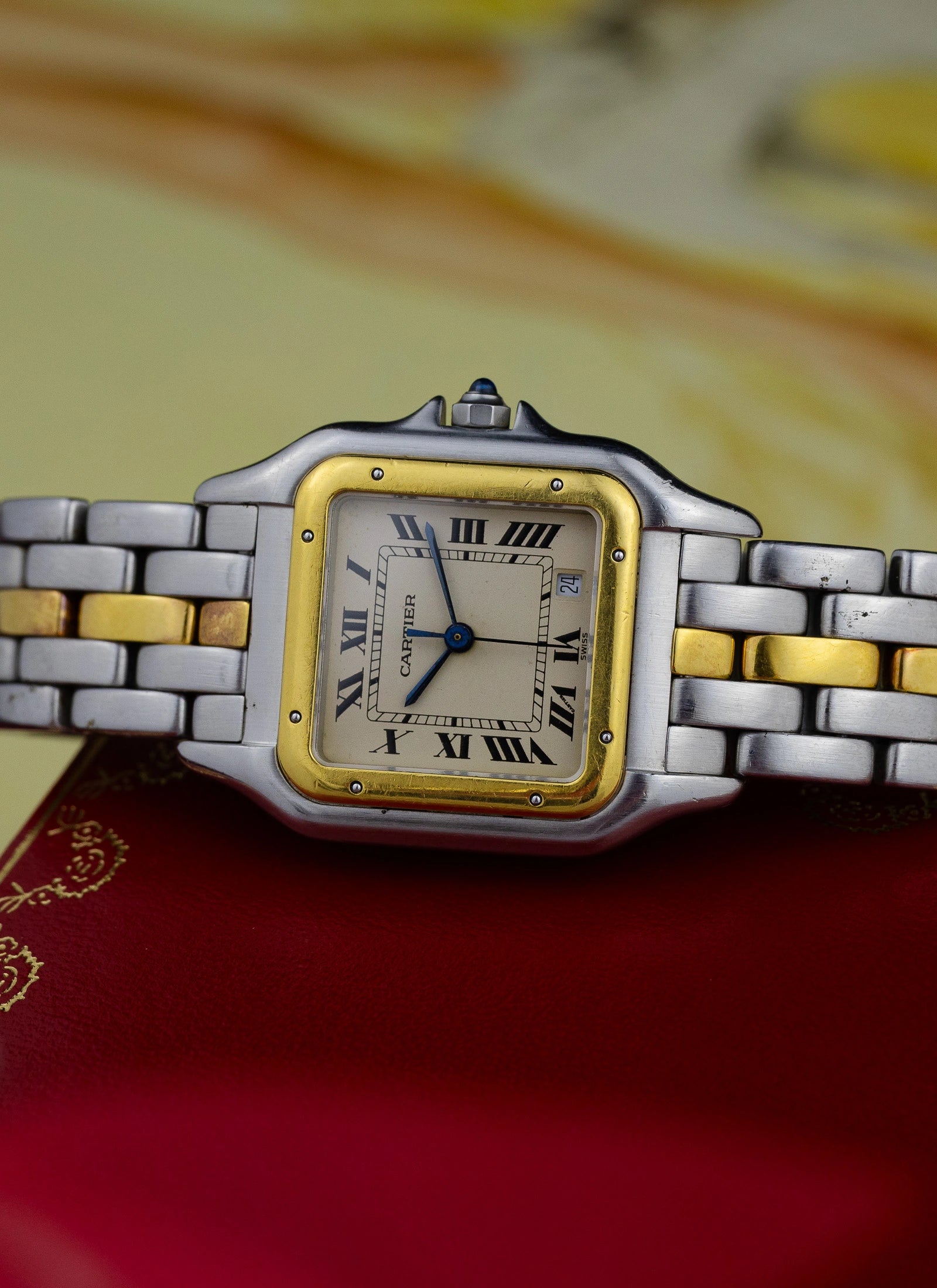 1990s Cartier Panthere Date Quartz Box