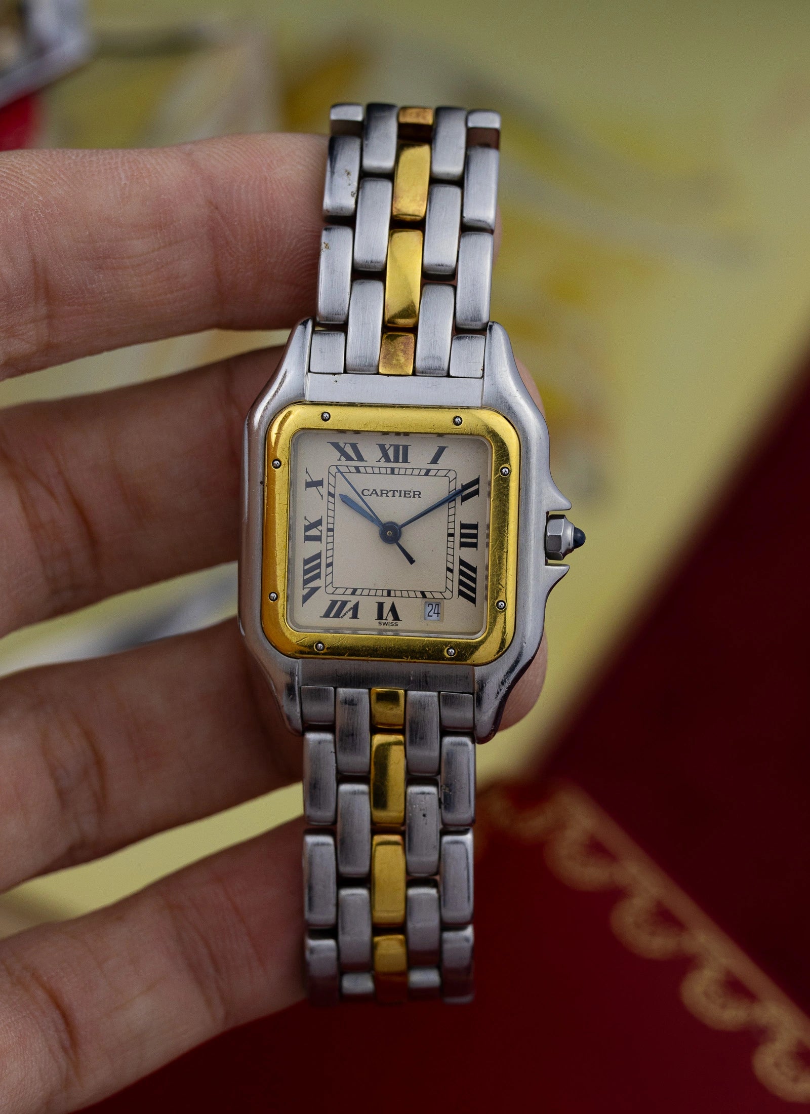 1990s Cartier Panthere Date Quartz Box