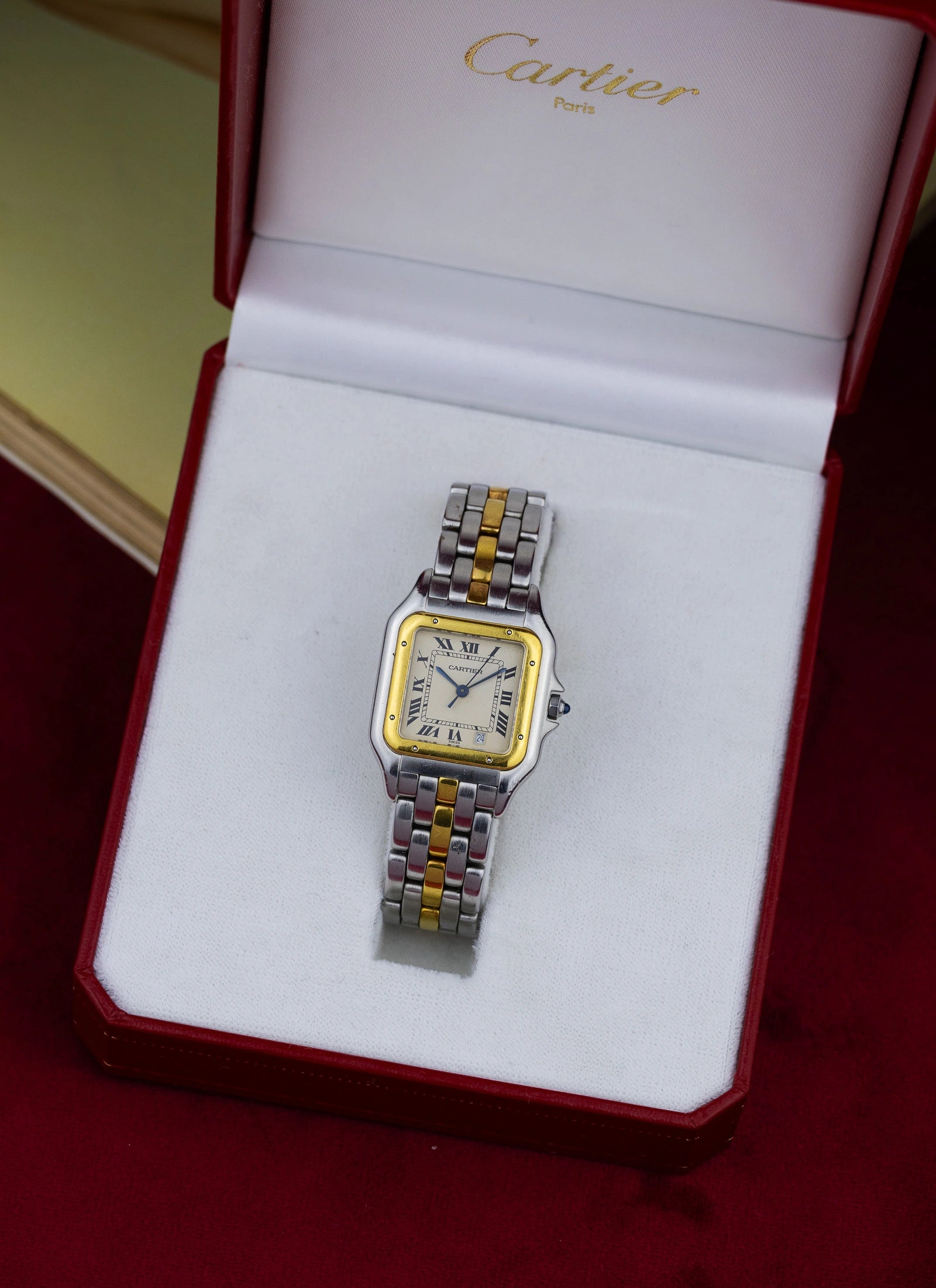 1990s Cartier Panthere Date Quartz Box