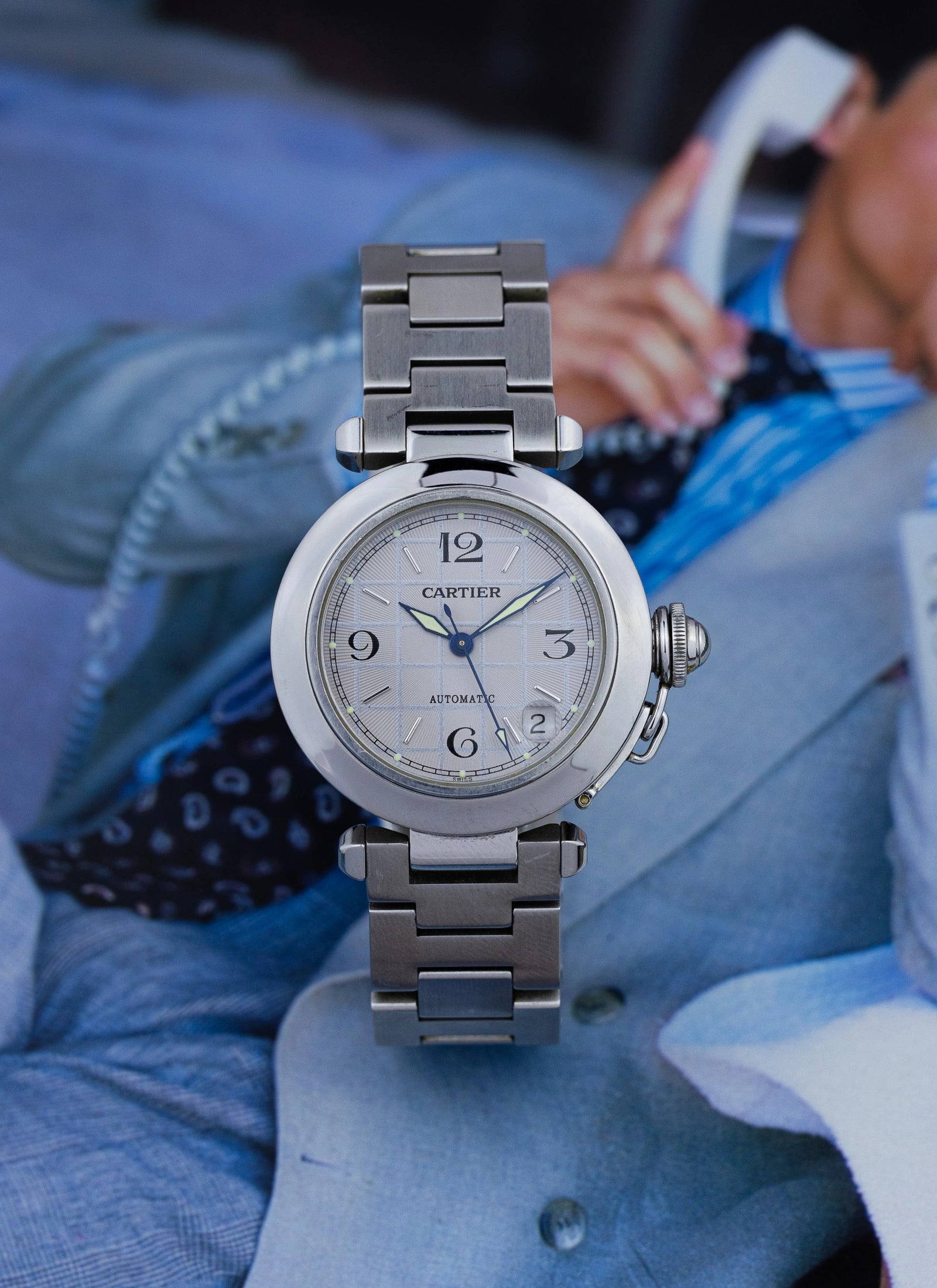 2000s Cartier Pasha White Dial 2324