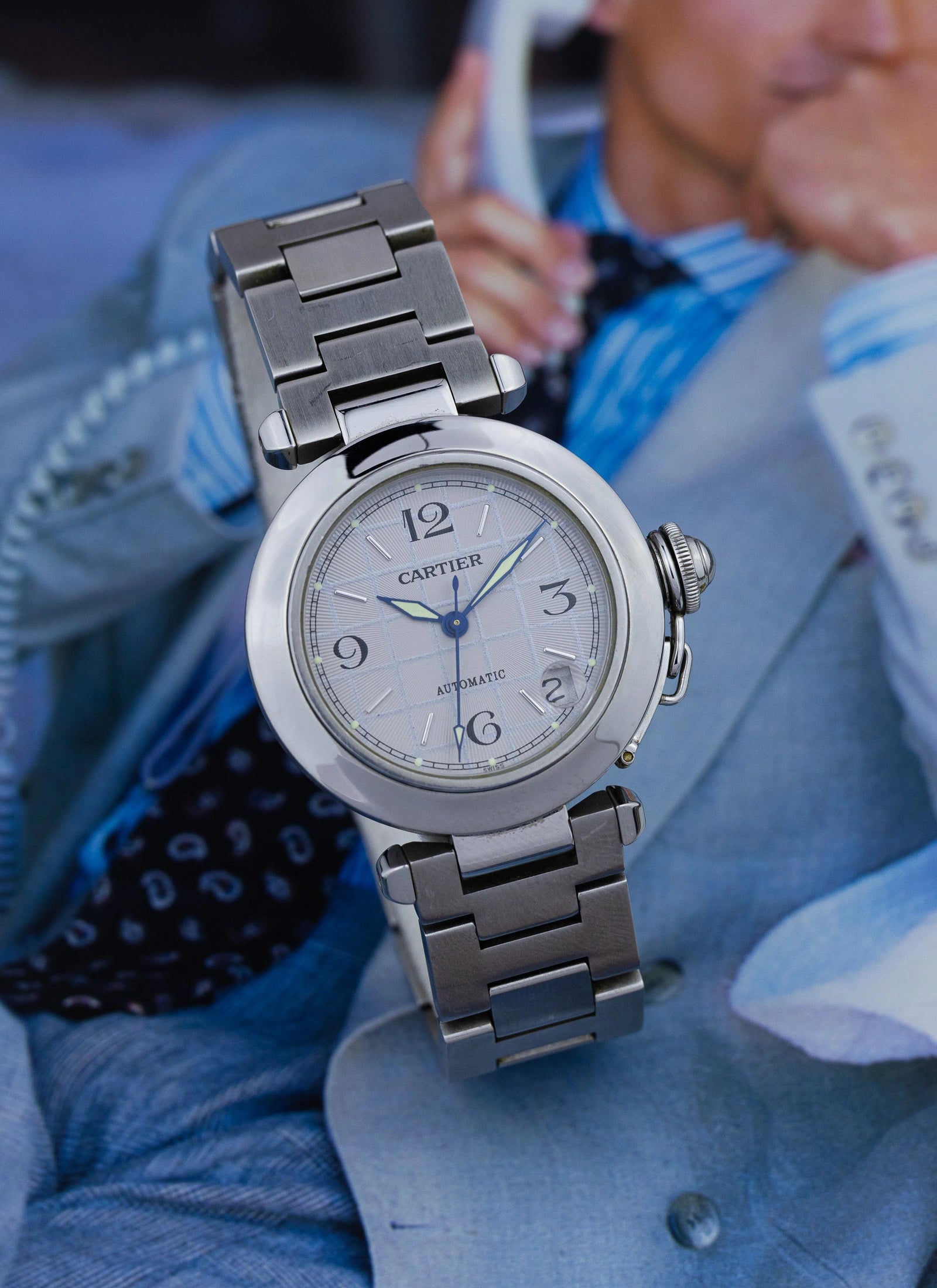 2000s Cartier Pasha White Dial 2324