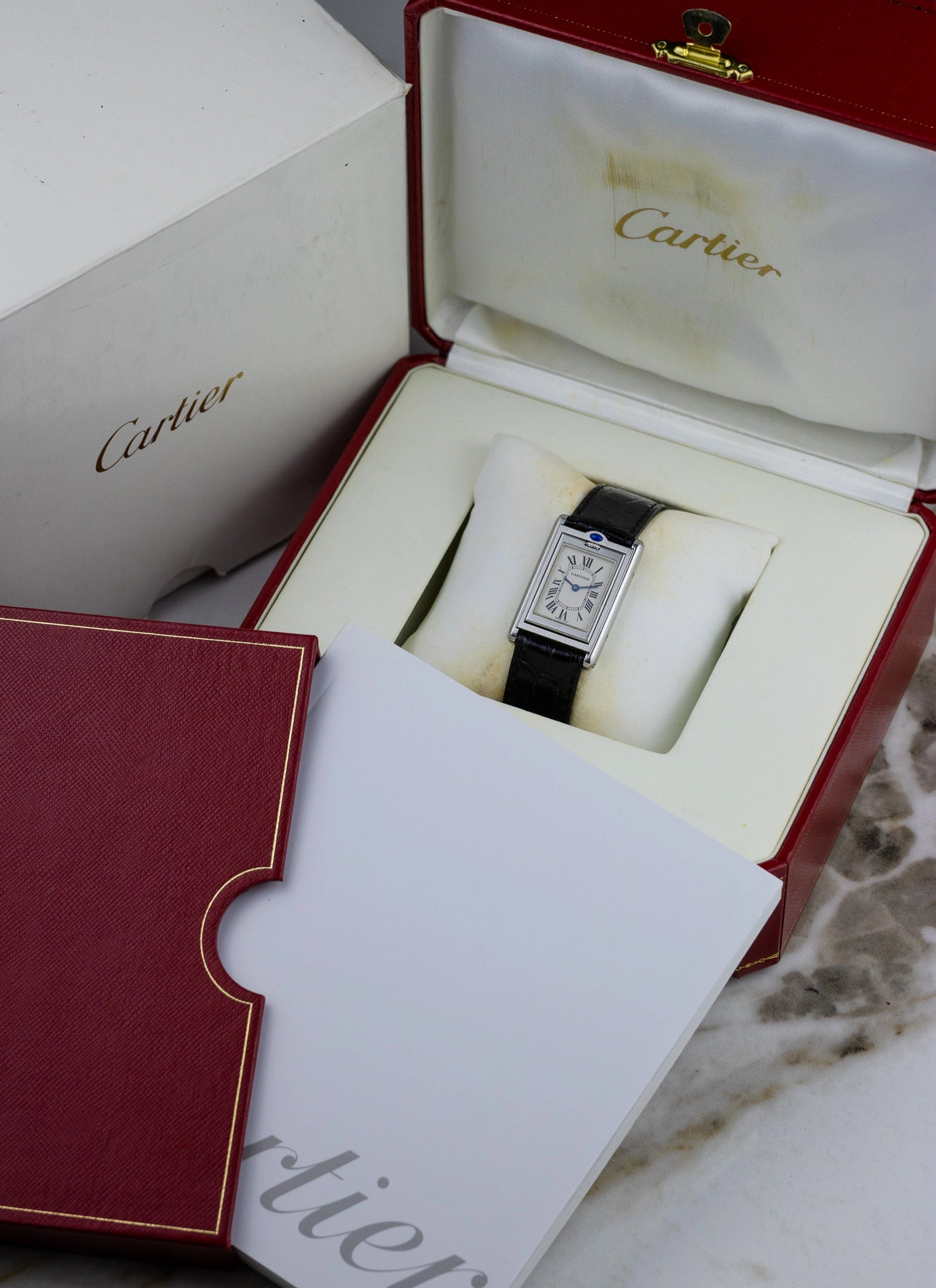 2010s Cartier Tank Basculante Quartz 2405