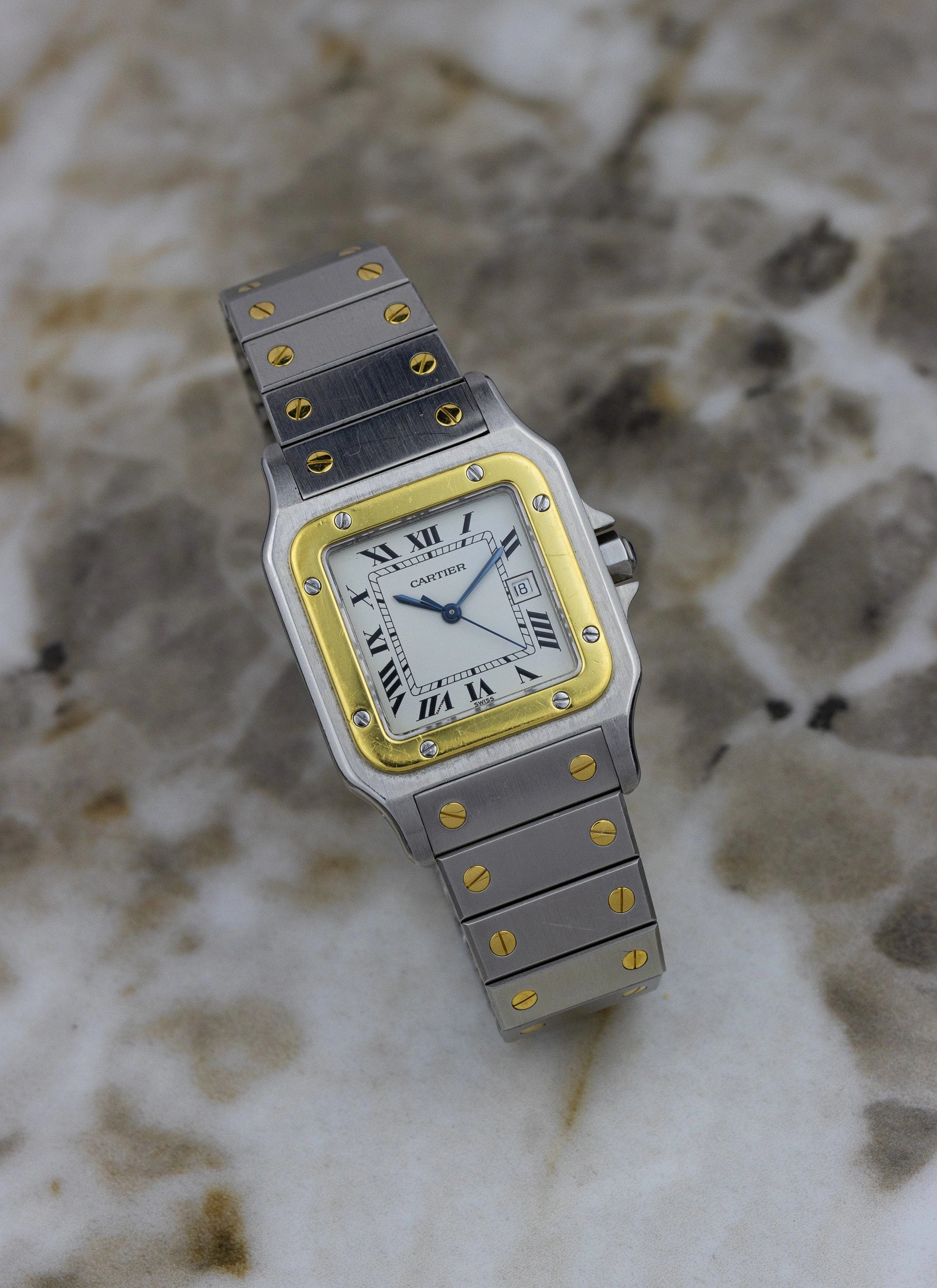 1980s Cartier Santos Caree Automatique