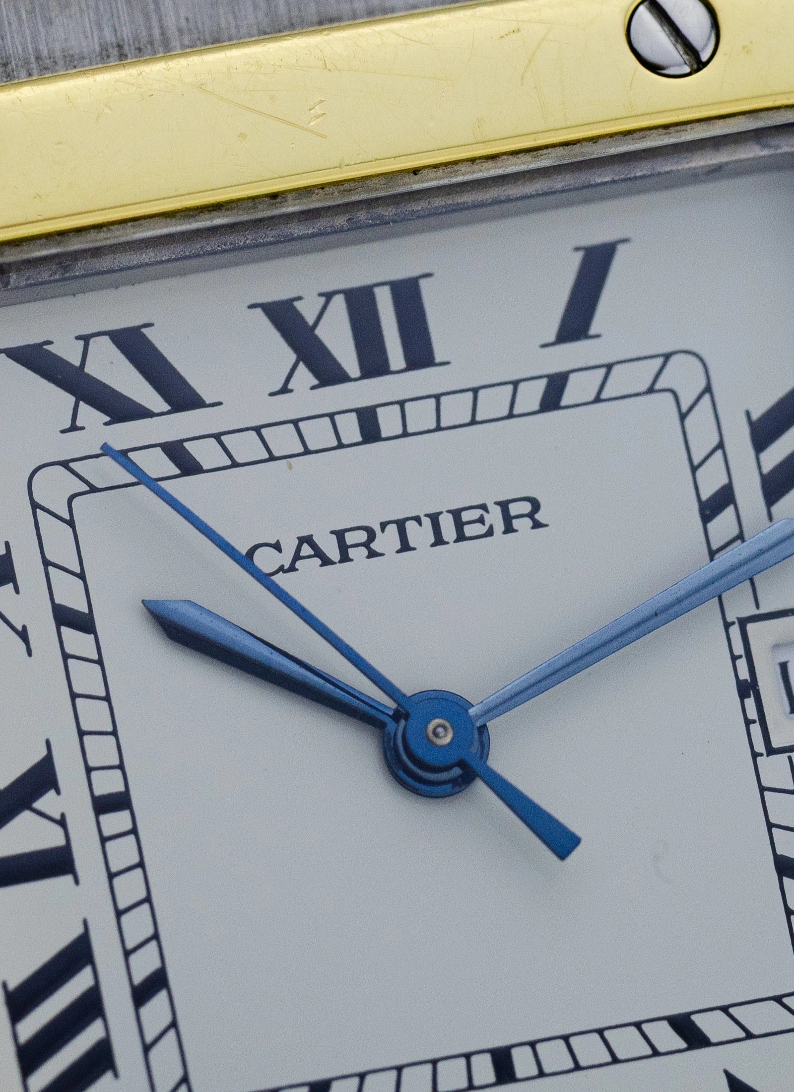1980s Cartier Santos Caree Automatique