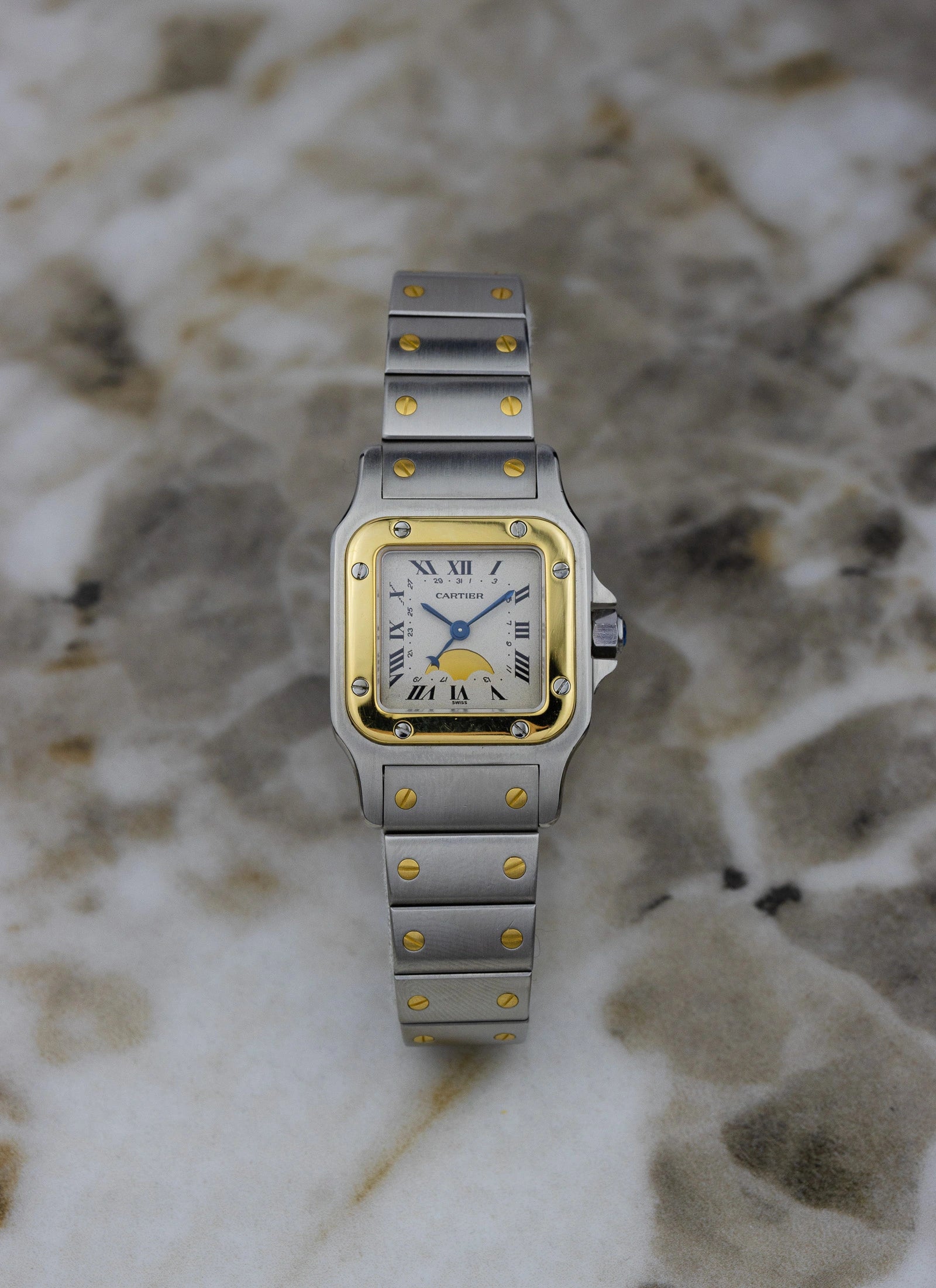 1990s Cartier Santos Galbee Moonphase 119902 Box