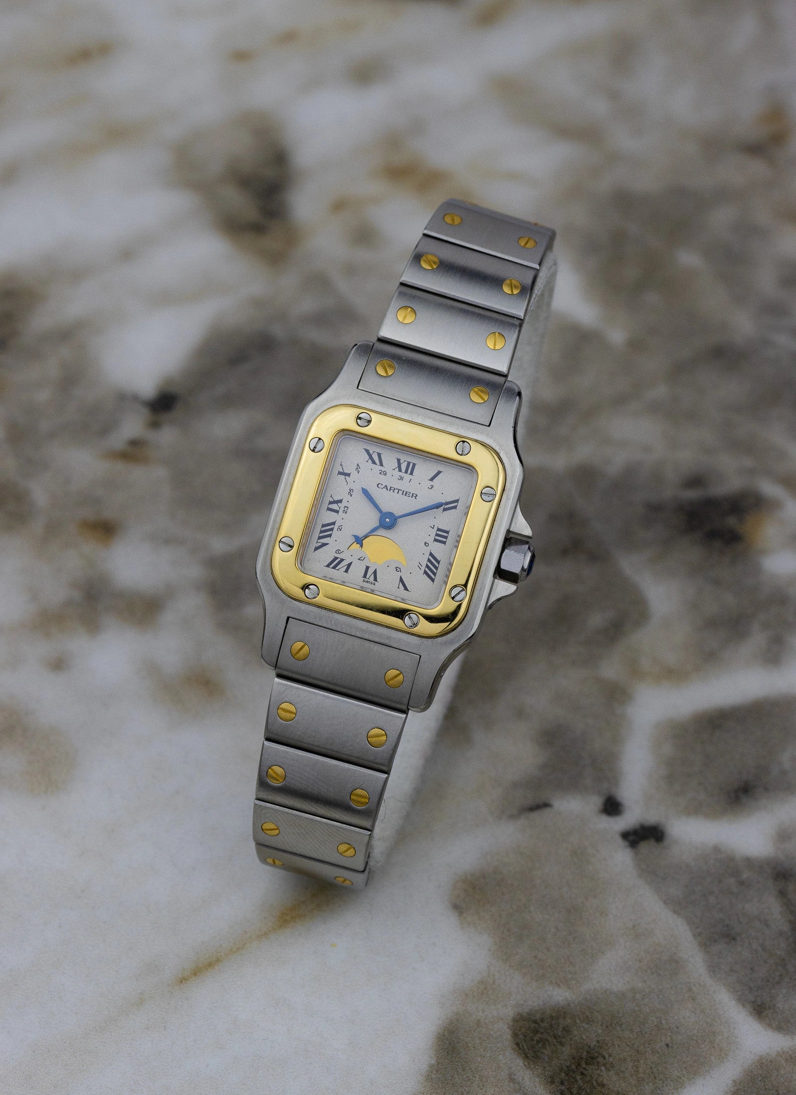 1990s Cartier Santos Galbee Moonphase 119902 Box