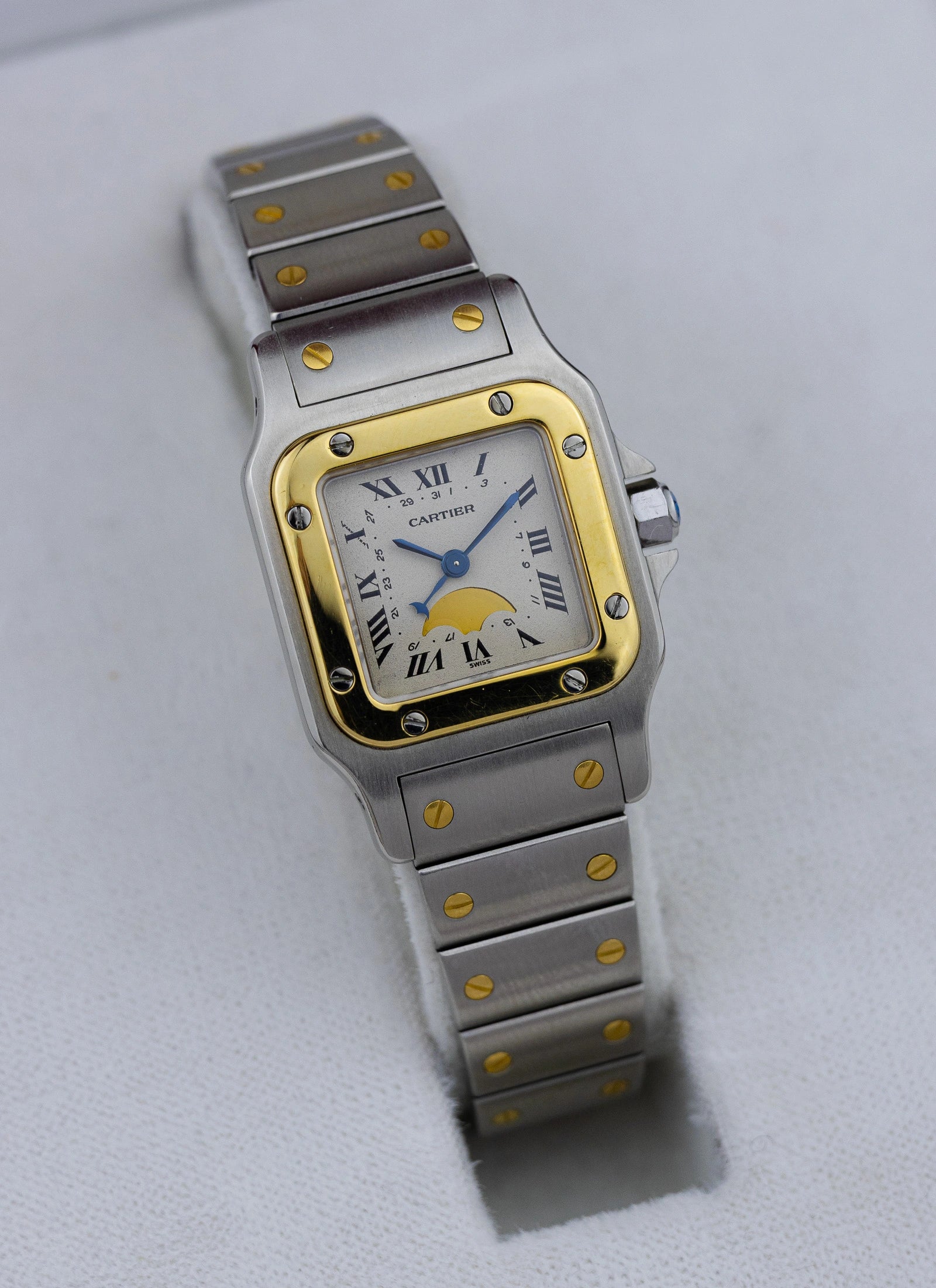 1990s Cartier Santos Galbee Moonphase 119902 Box