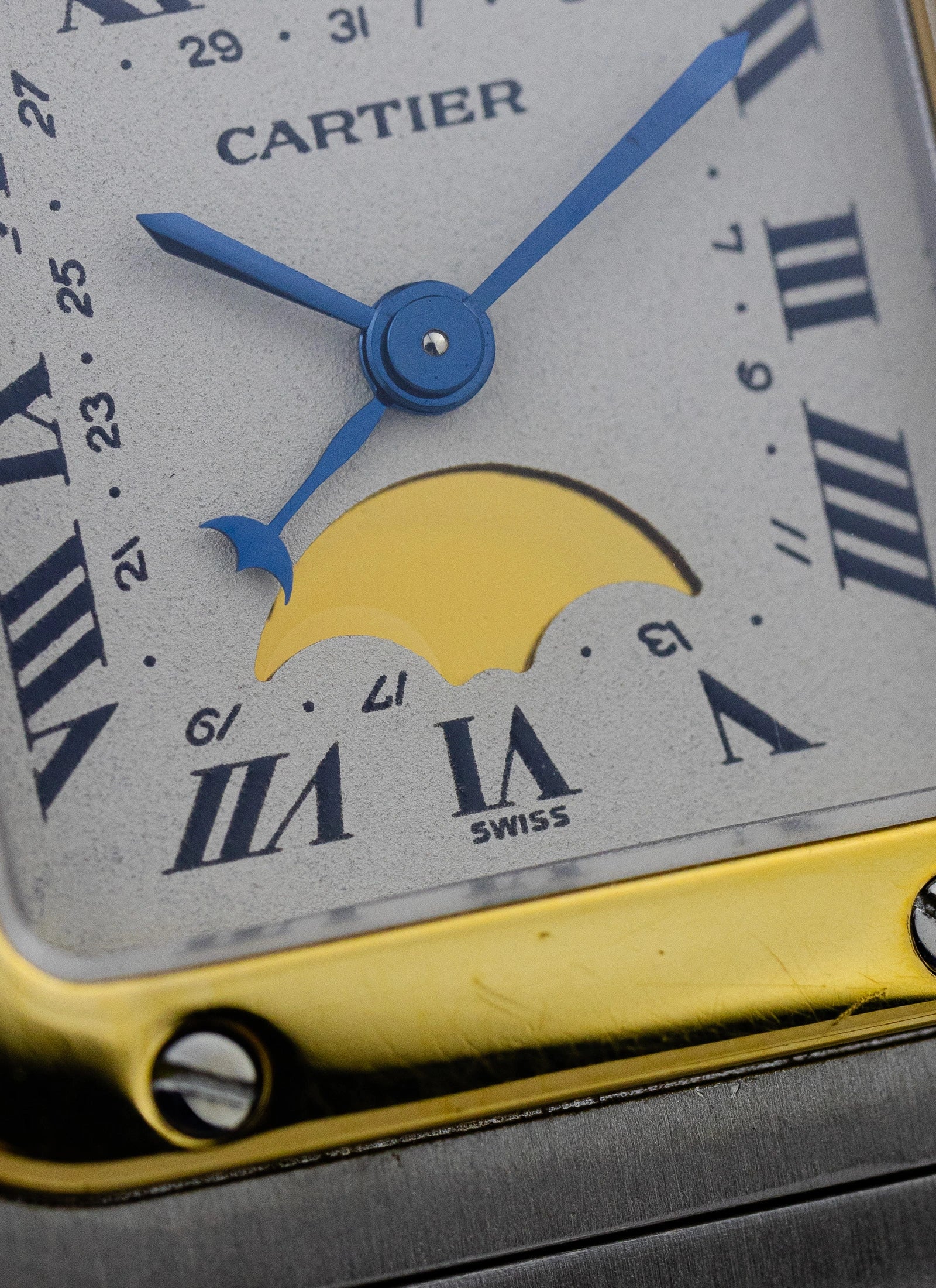 1990s Cartier Santos Galbee Moonphase 119902 Box