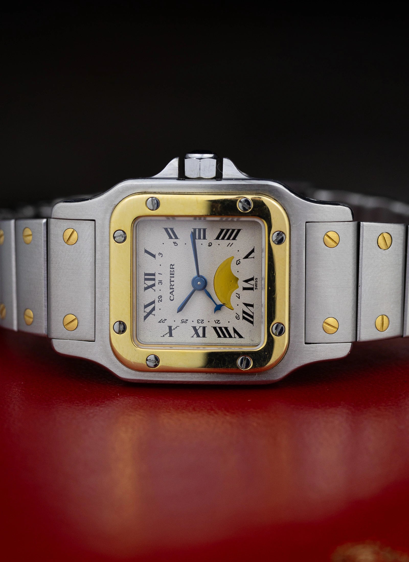 1990s Cartier Santos Galbee Moonphase 119902 Box
