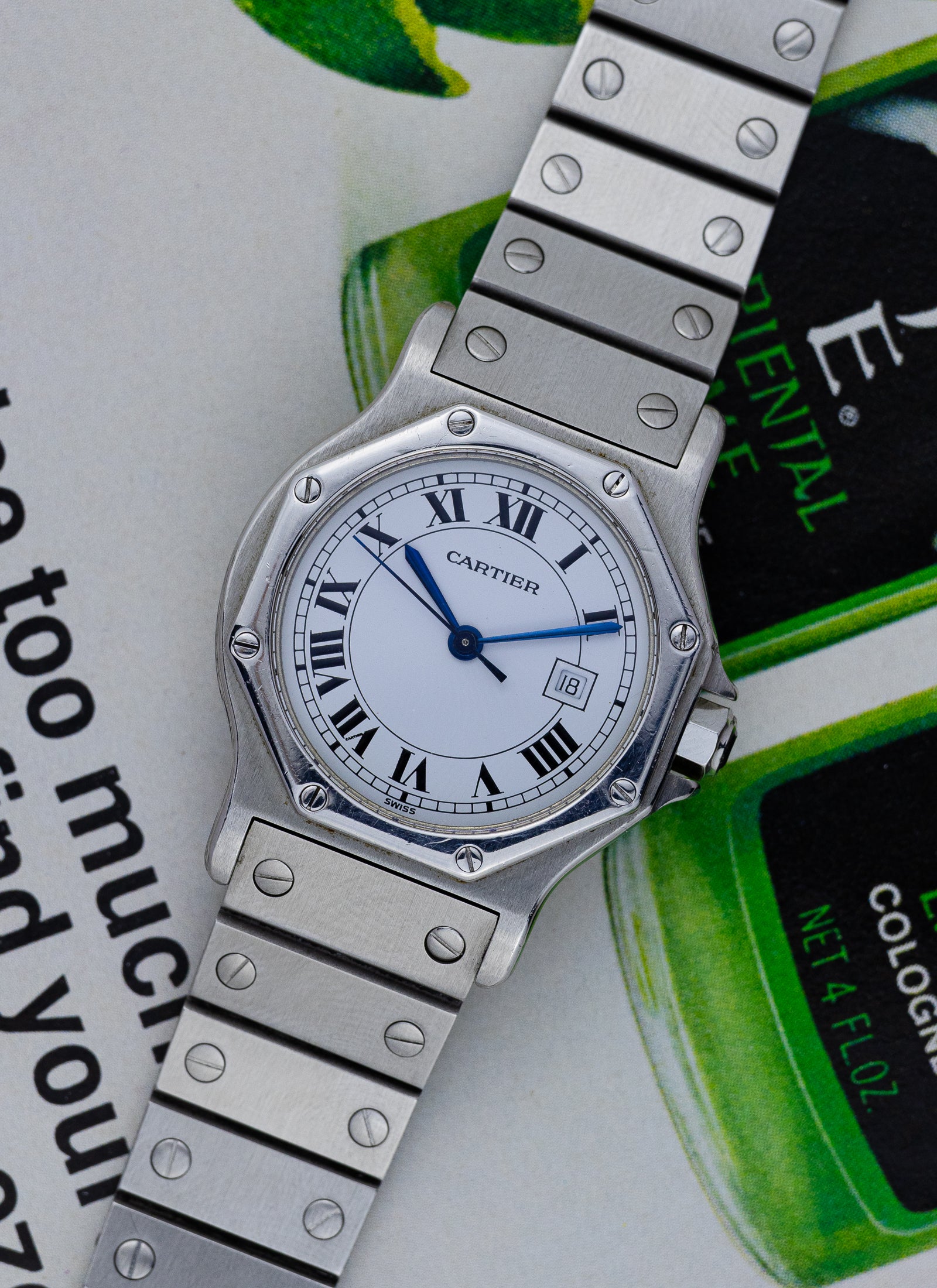 1990s Cartier Santos Octagon Automatic