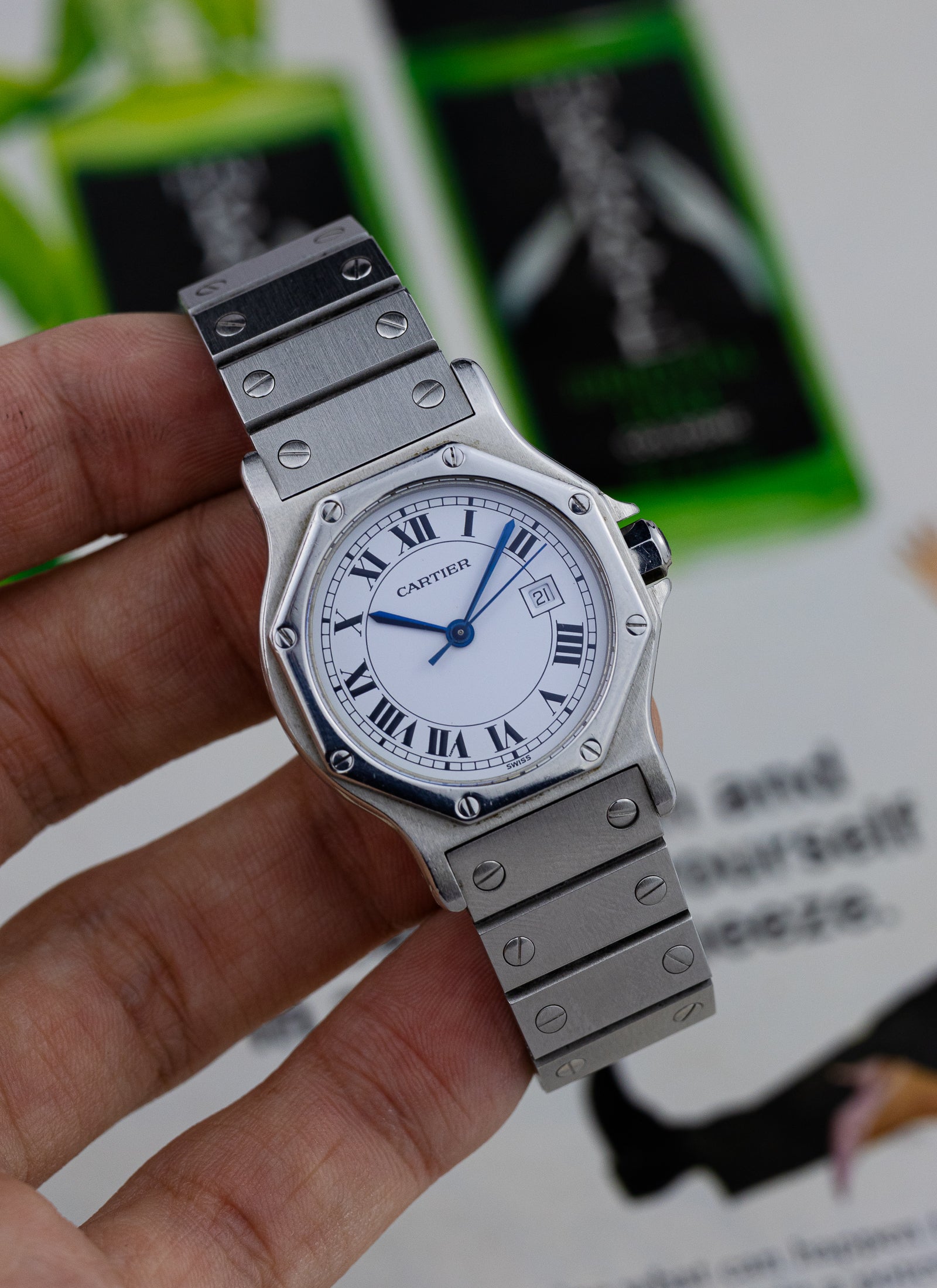 1990s Cartier Santos Octagon Automatic