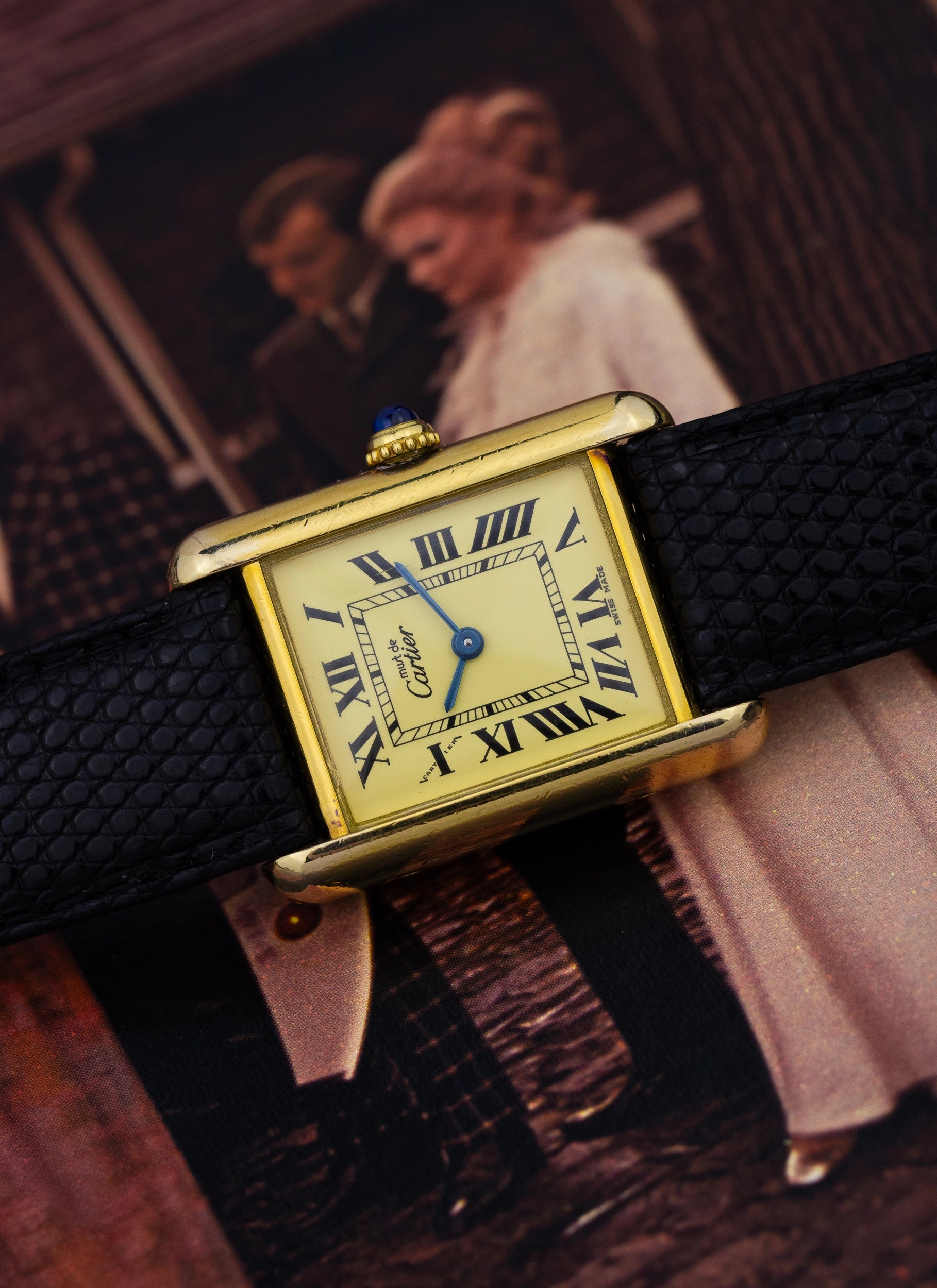 1990s Lady Cartier Must Tank Ivory Mid-Size Ref 2415